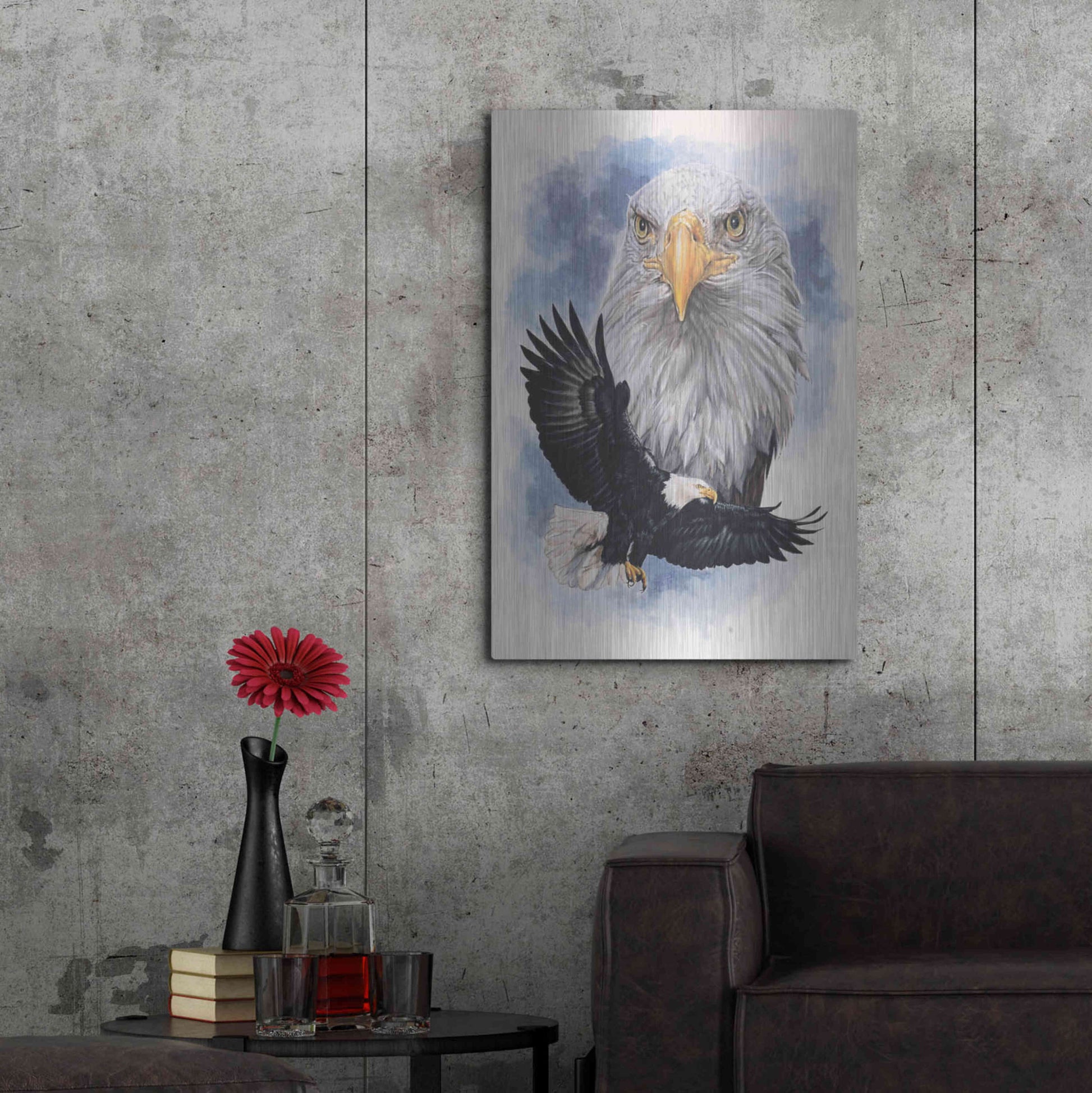 Luxe Metal Art 'Peerless' by Barbara Keith, Metal Wall Art,24x36