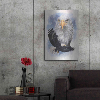 Luxe Metal Art 'Peerless' by Barbara Keith, Metal Wall Art,24x36