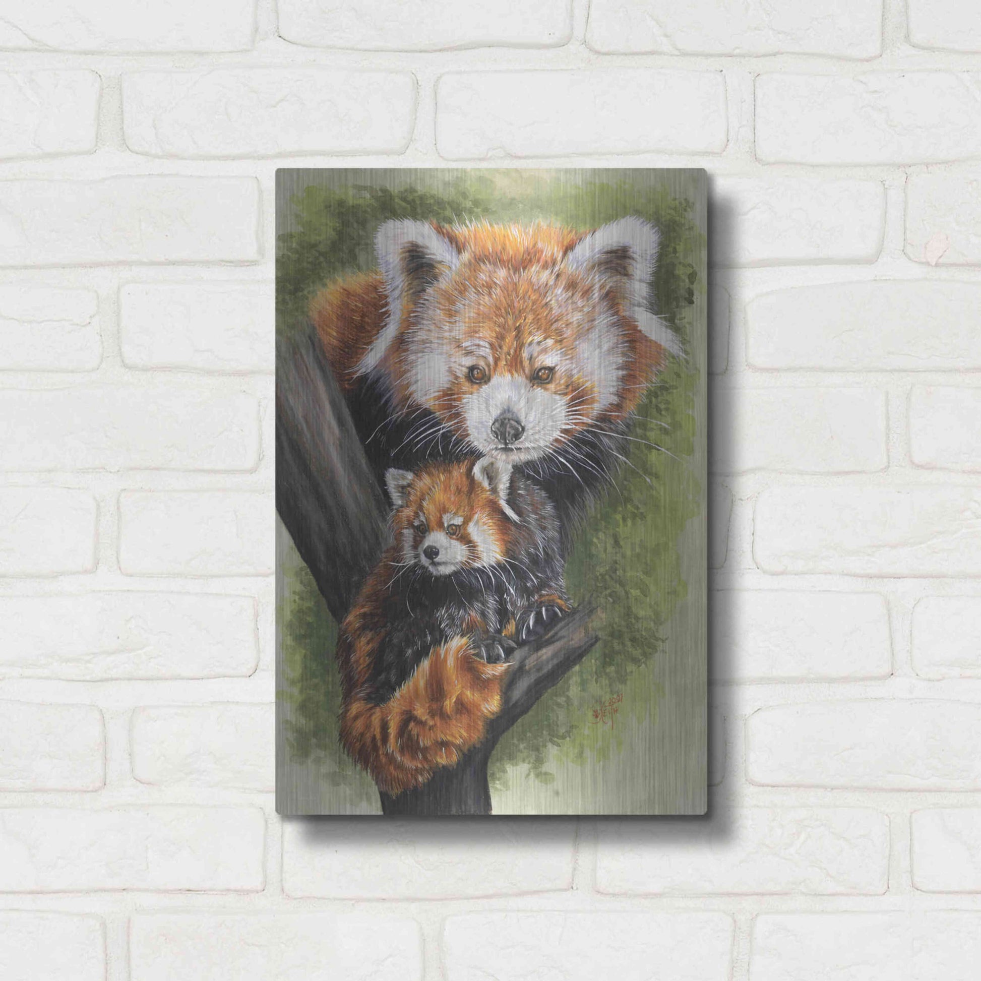 Luxe Metal Art 'Unique' by Barbara Keith, Metal Wall Art,12x16