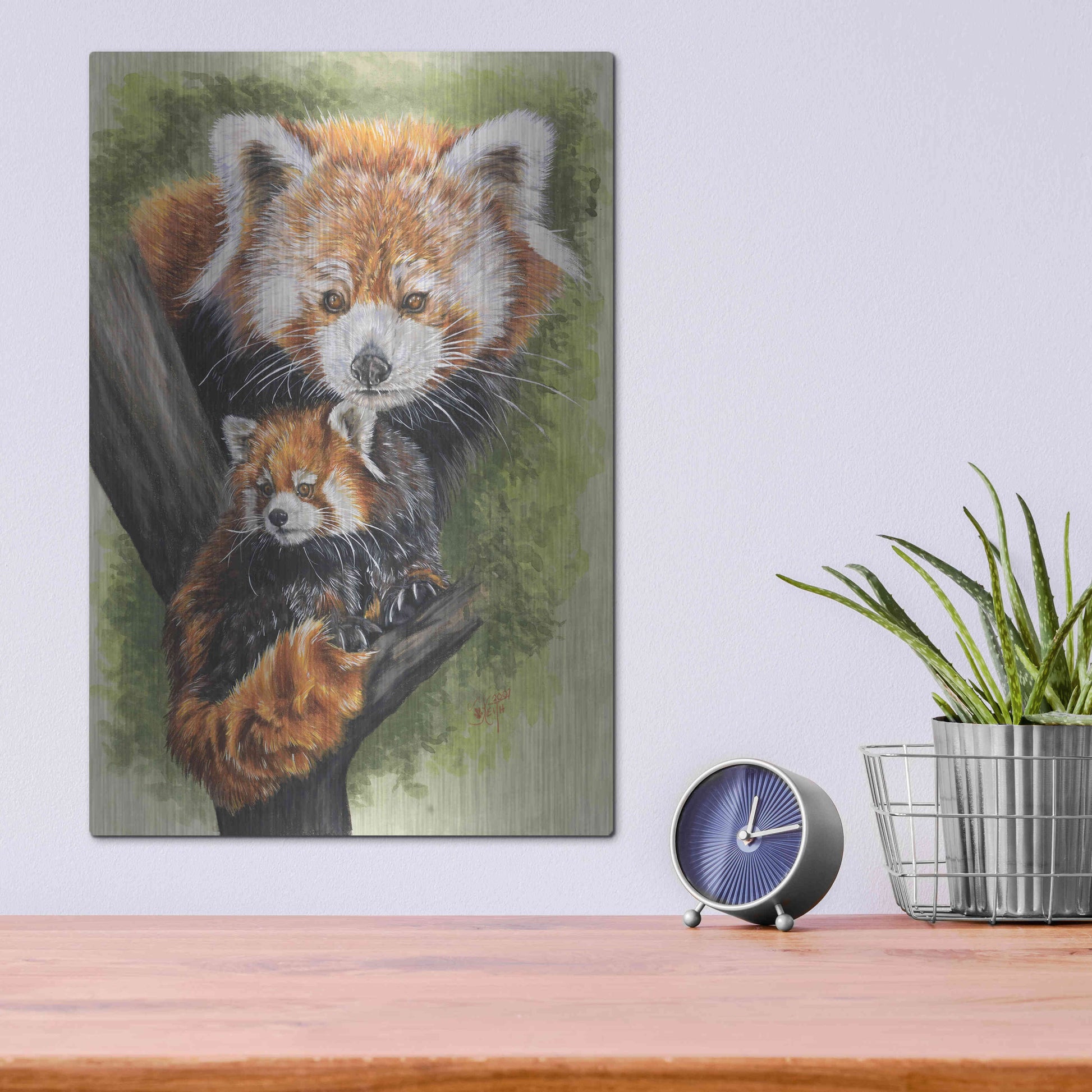 Luxe Metal Art 'Unique' by Barbara Keith, Metal Wall Art,12x16