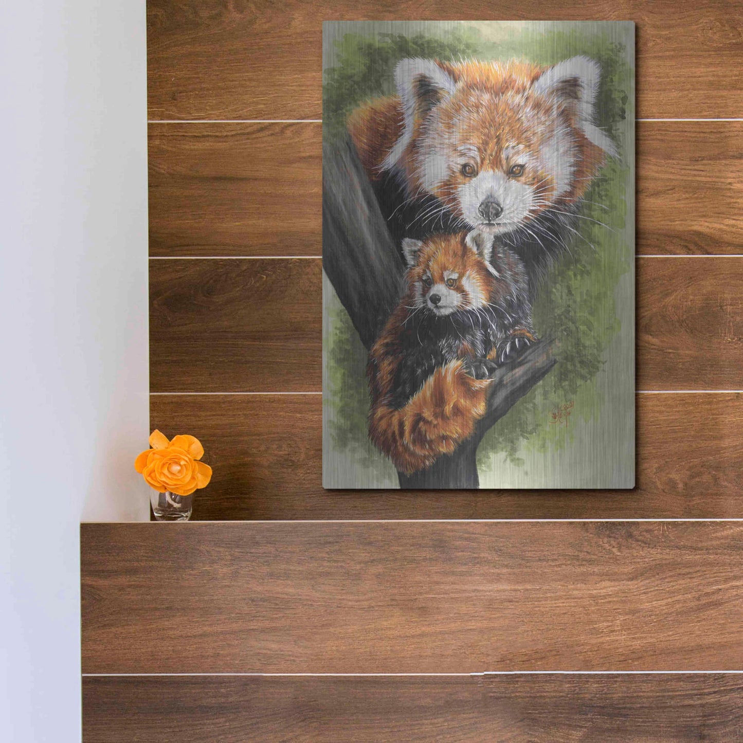 Luxe Metal Art 'Unique' by Barbara Keith, Metal Wall Art,12x16