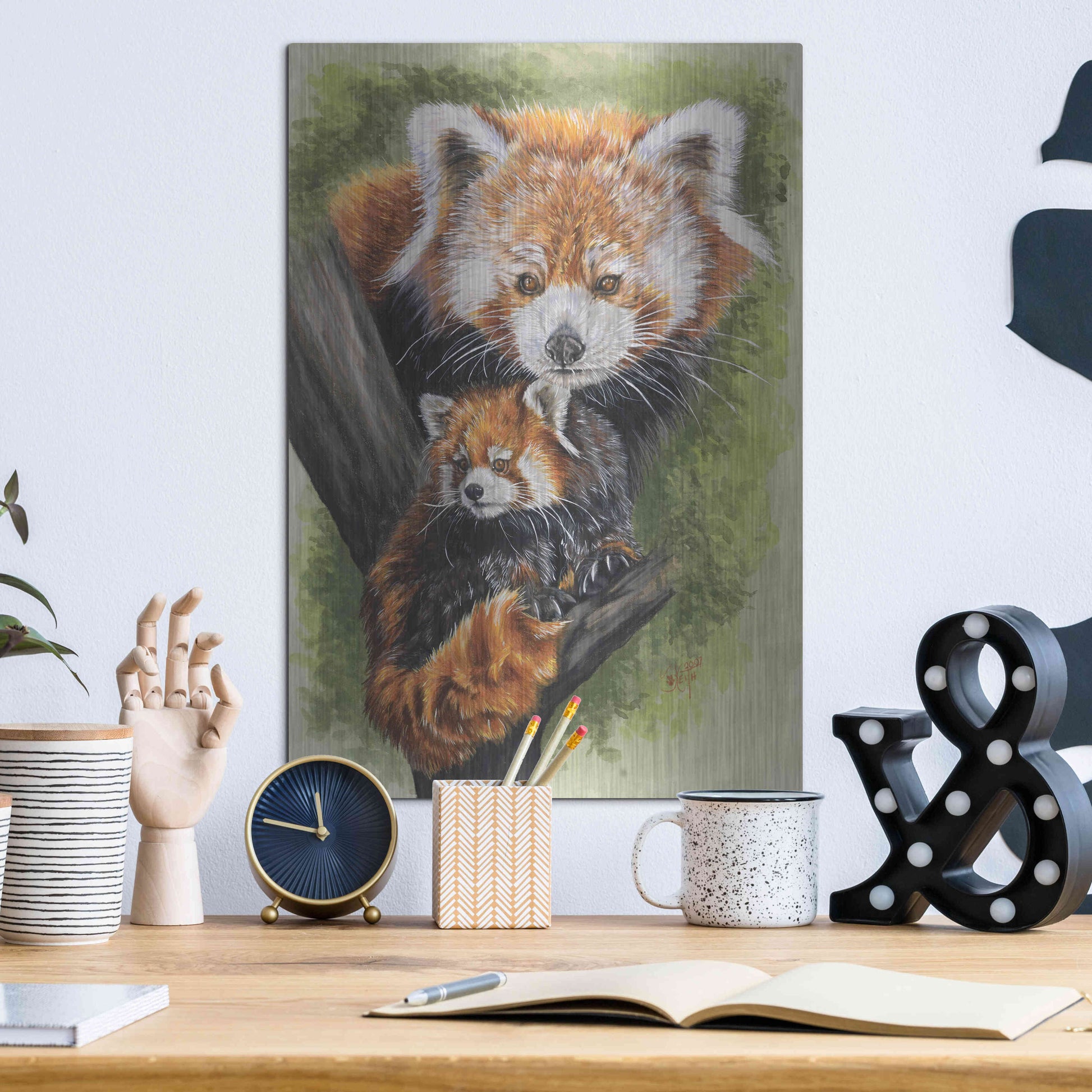 Luxe Metal Art 'Unique' by Barbara Keith, Metal Wall Art,12x16