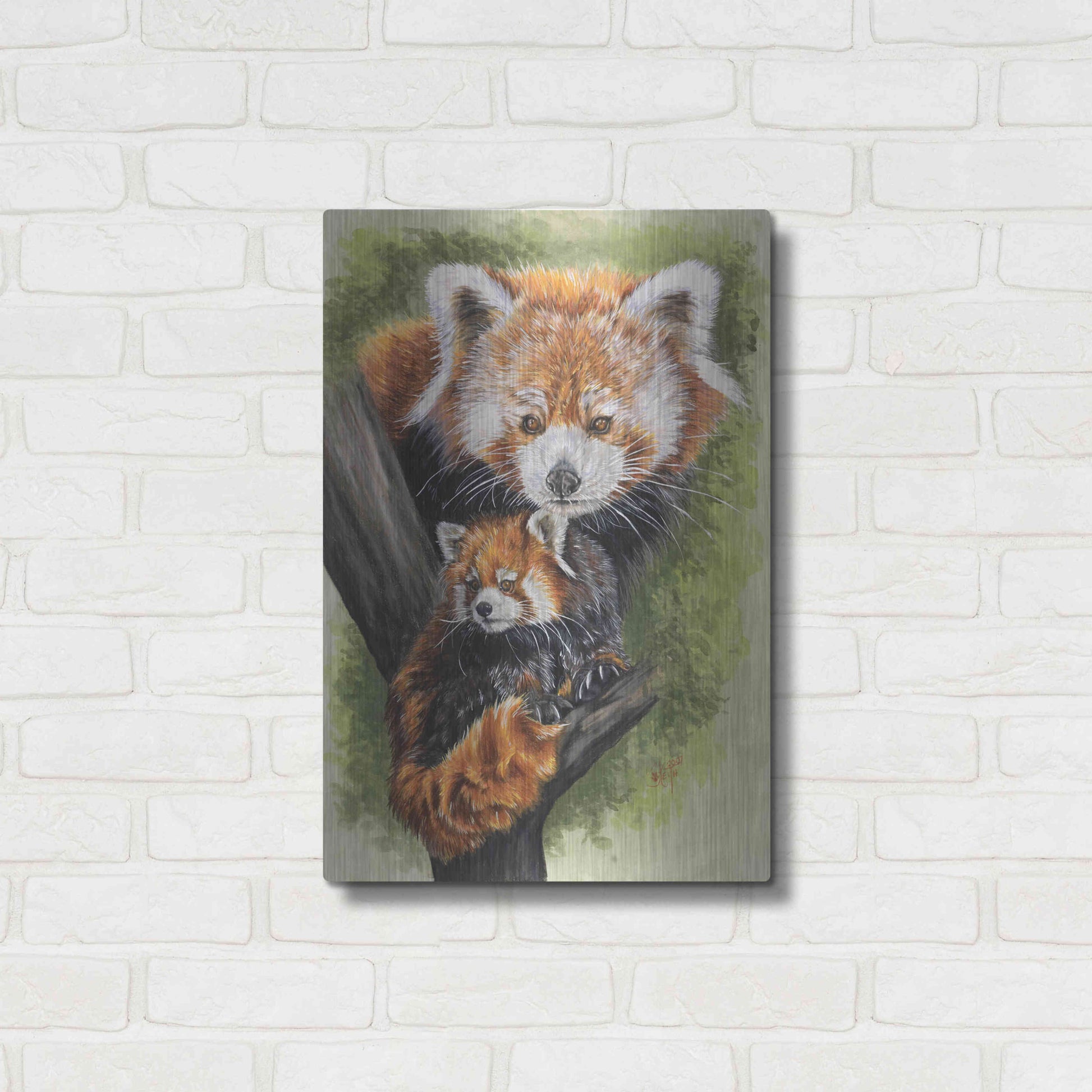 Luxe Metal Art 'Unique' by Barbara Keith, Metal Wall Art,16x24