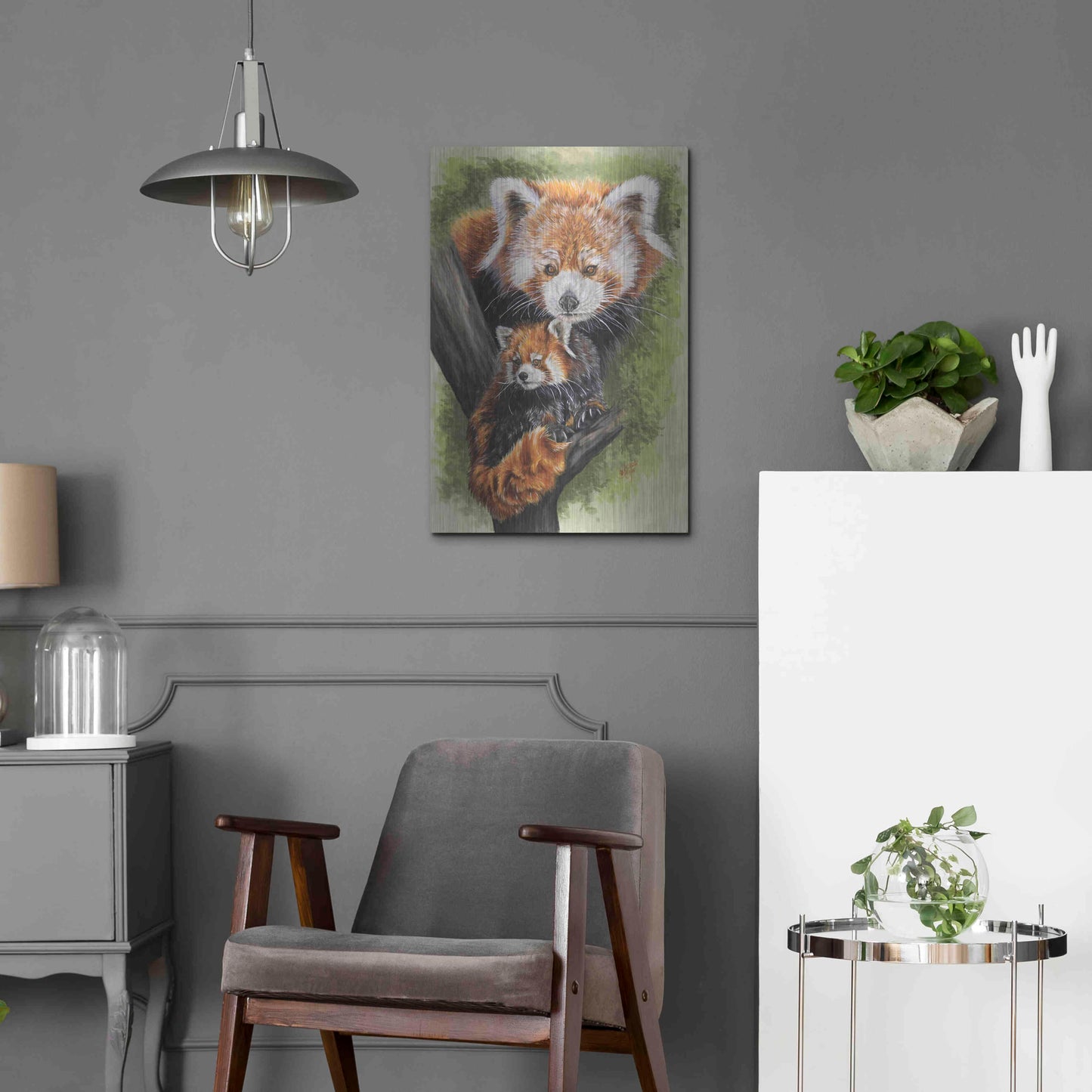 Luxe Metal Art 'Unique' by Barbara Keith, Metal Wall Art,16x24