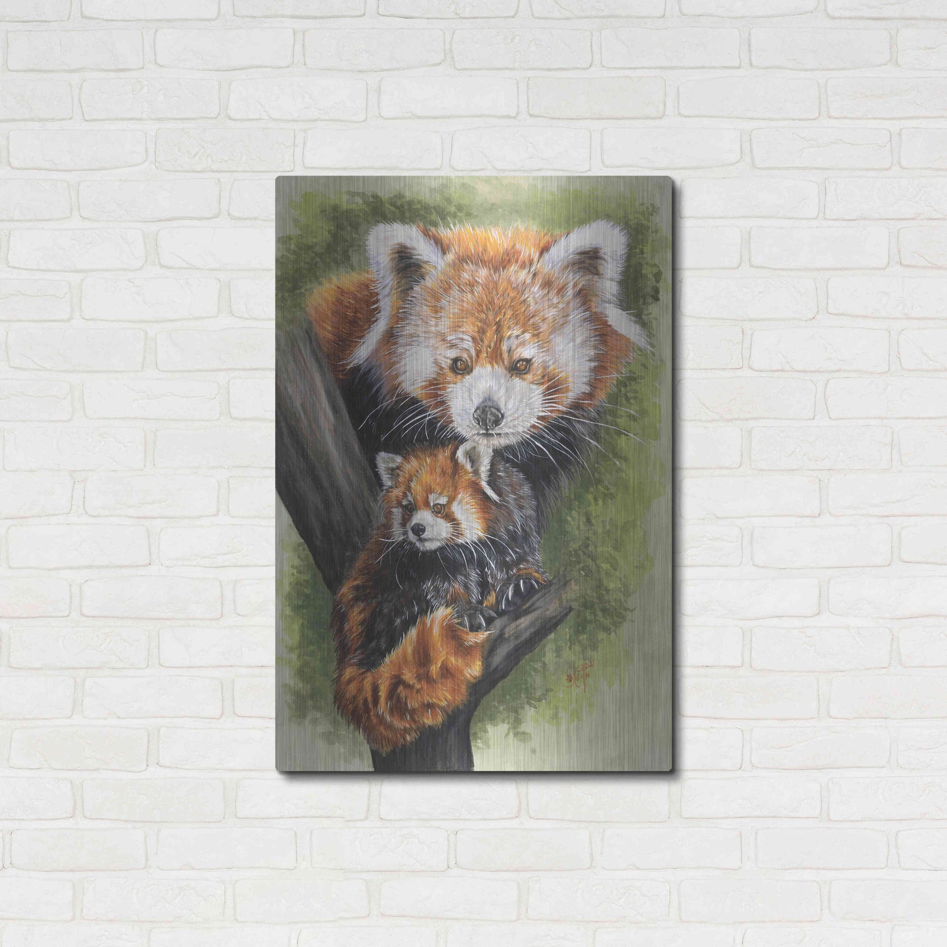 Luxe Metal Art 'Unique' by Barbara Keith, Metal Wall Art,24x36