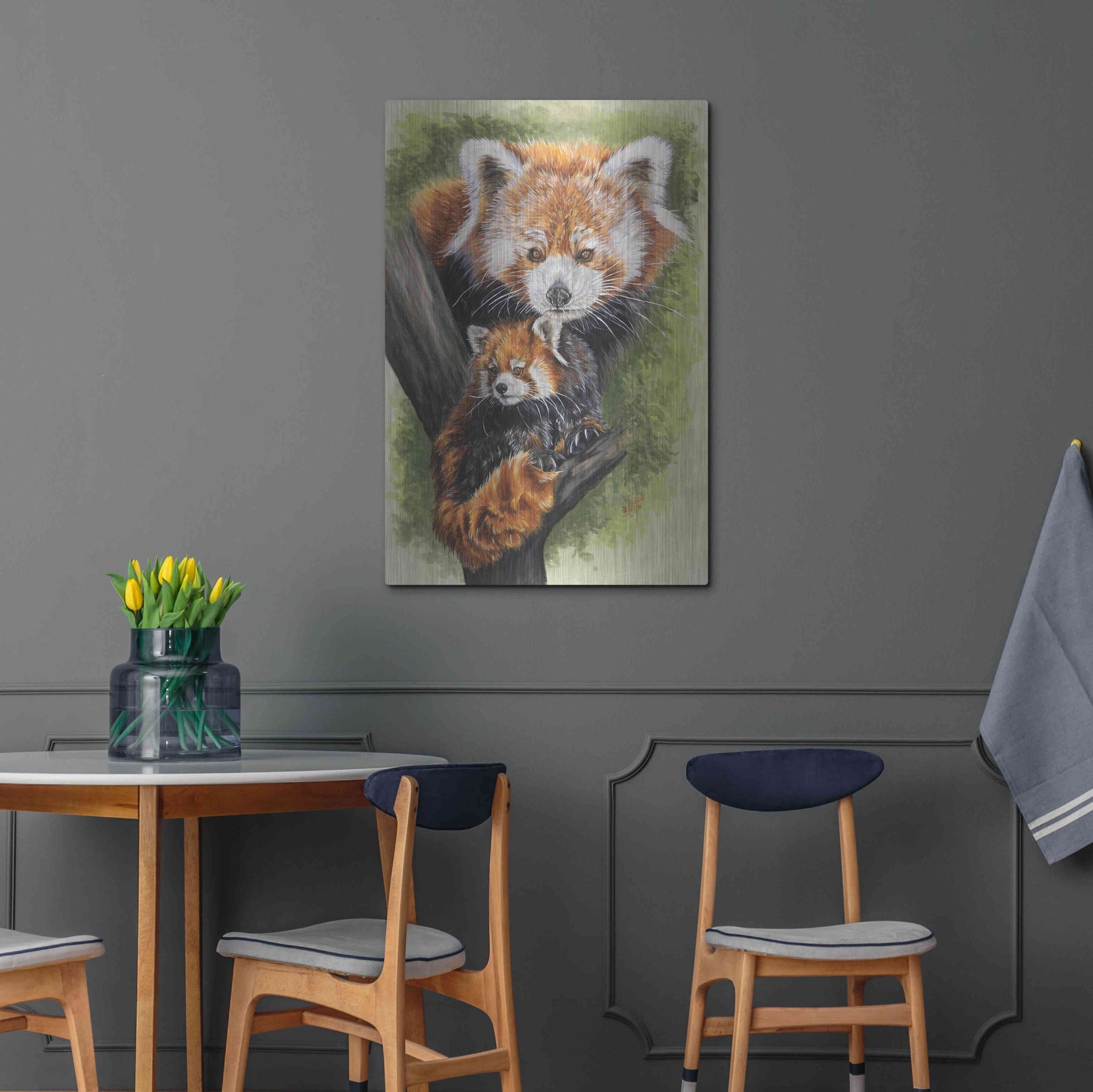 Luxe Metal Art 'Unique' by Barbara Keith, Metal Wall Art,24x36