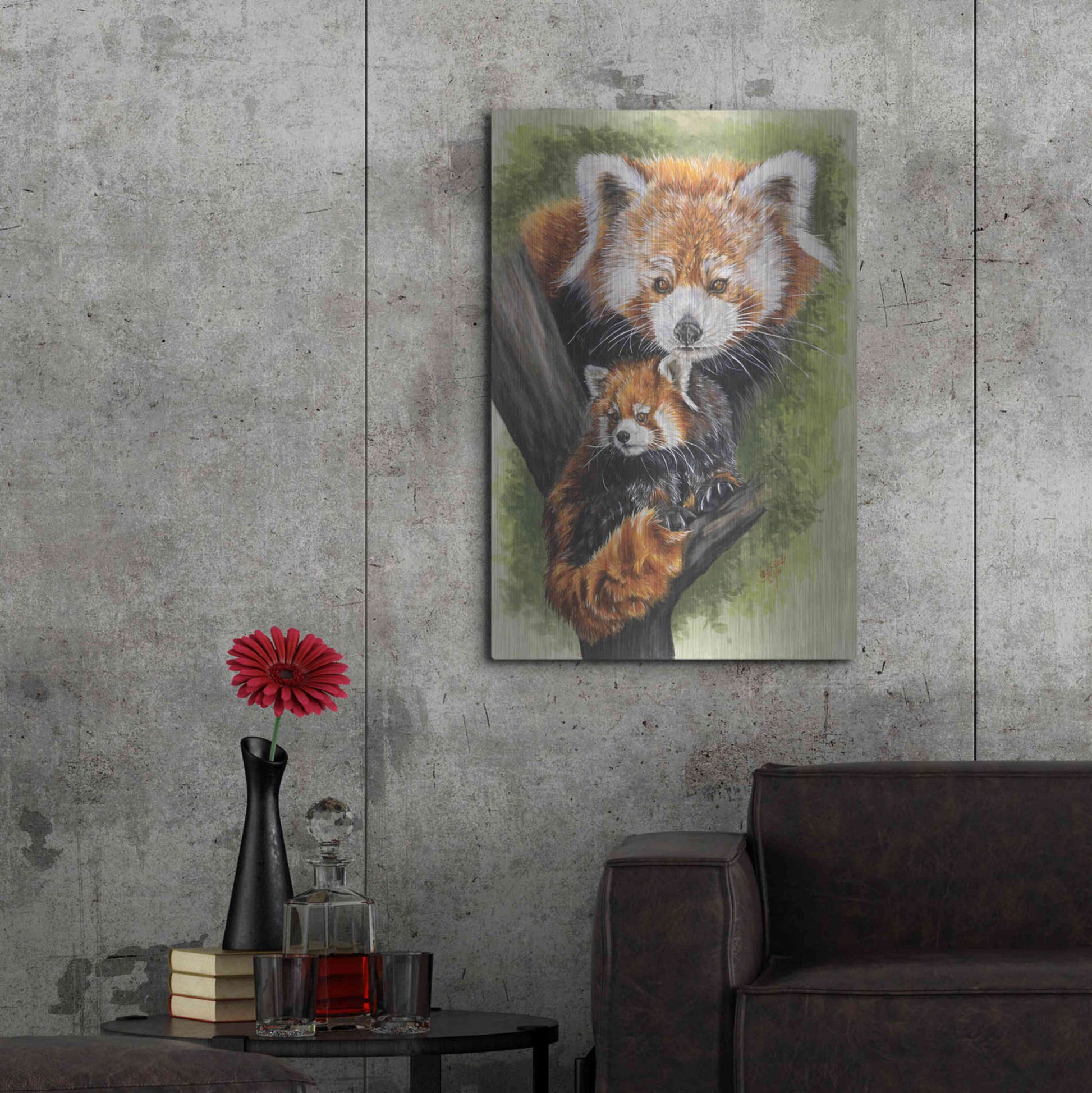 Luxe Metal Art 'Unique' by Barbara Keith, Metal Wall Art,24x36