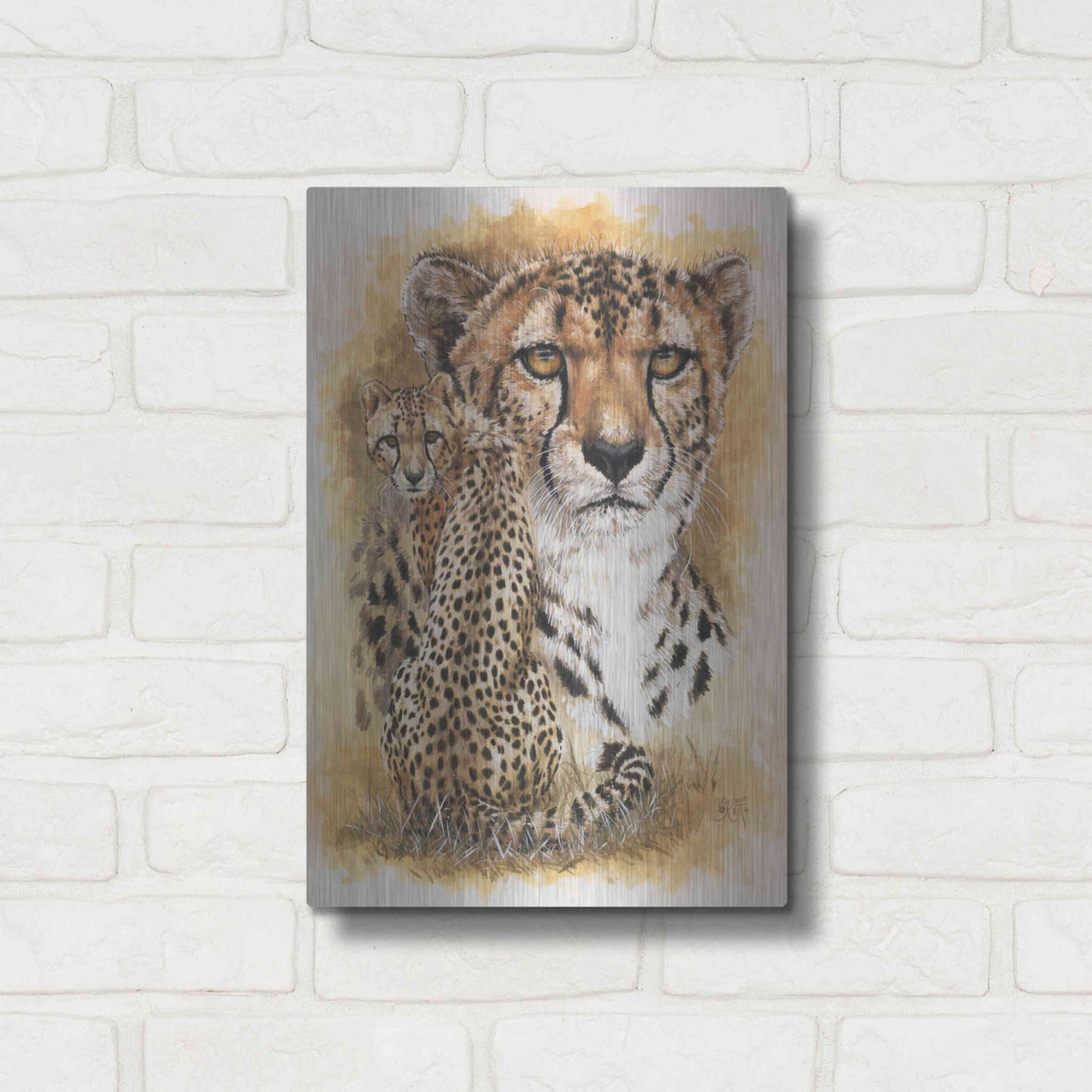 Luxe Metal Art 'Nimble' by Barbara Keith, Metal Wall Art,12x16