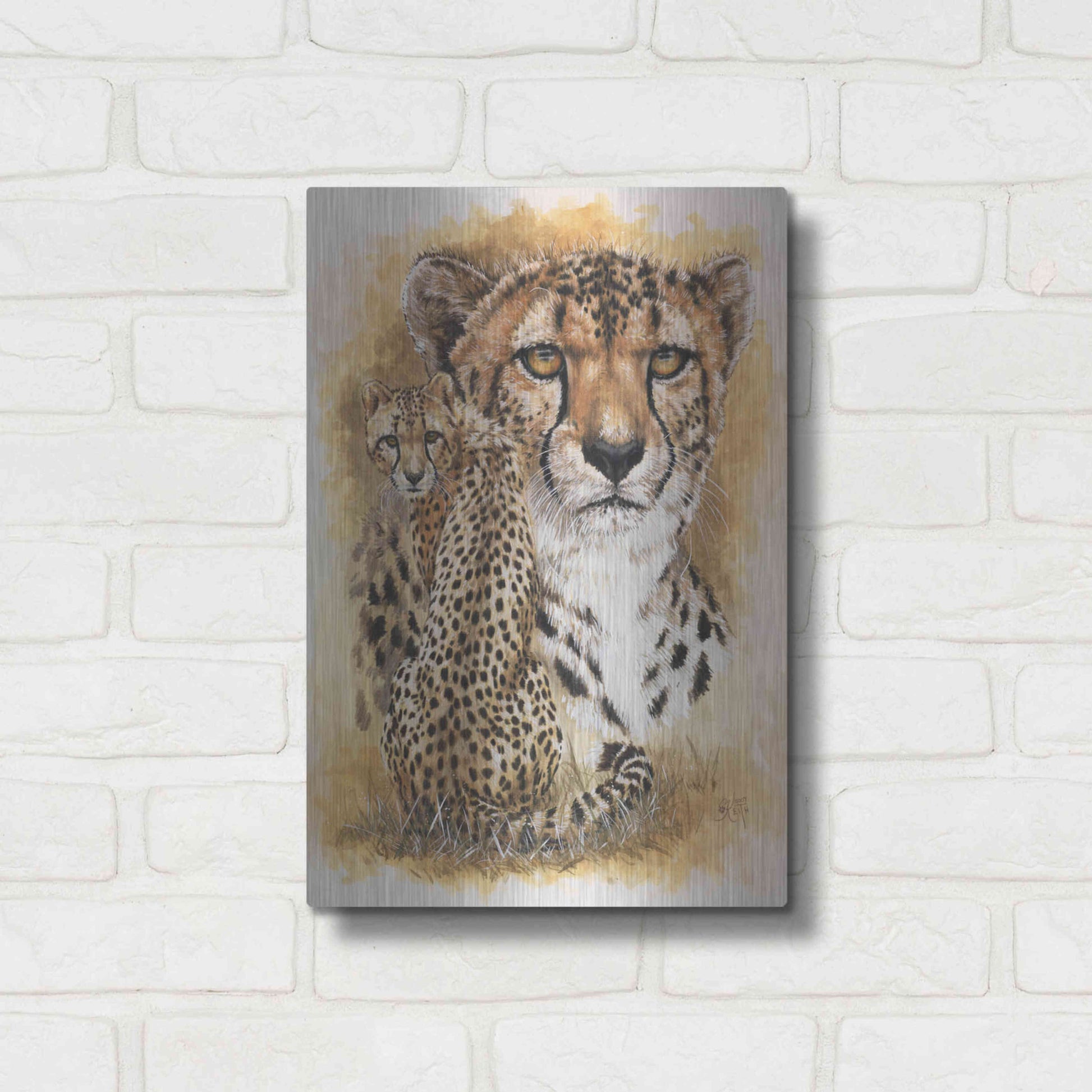 Luxe Metal Art 'Nimble' by Barbara Keith, Metal Wall Art,12x16