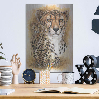 Luxe Metal Art 'Nimble' by Barbara Keith, Metal Wall Art,12x16