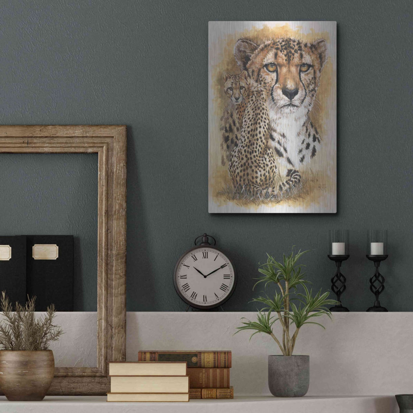 Luxe Metal Art 'Nimble' by Barbara Keith, Metal Wall Art,12x16