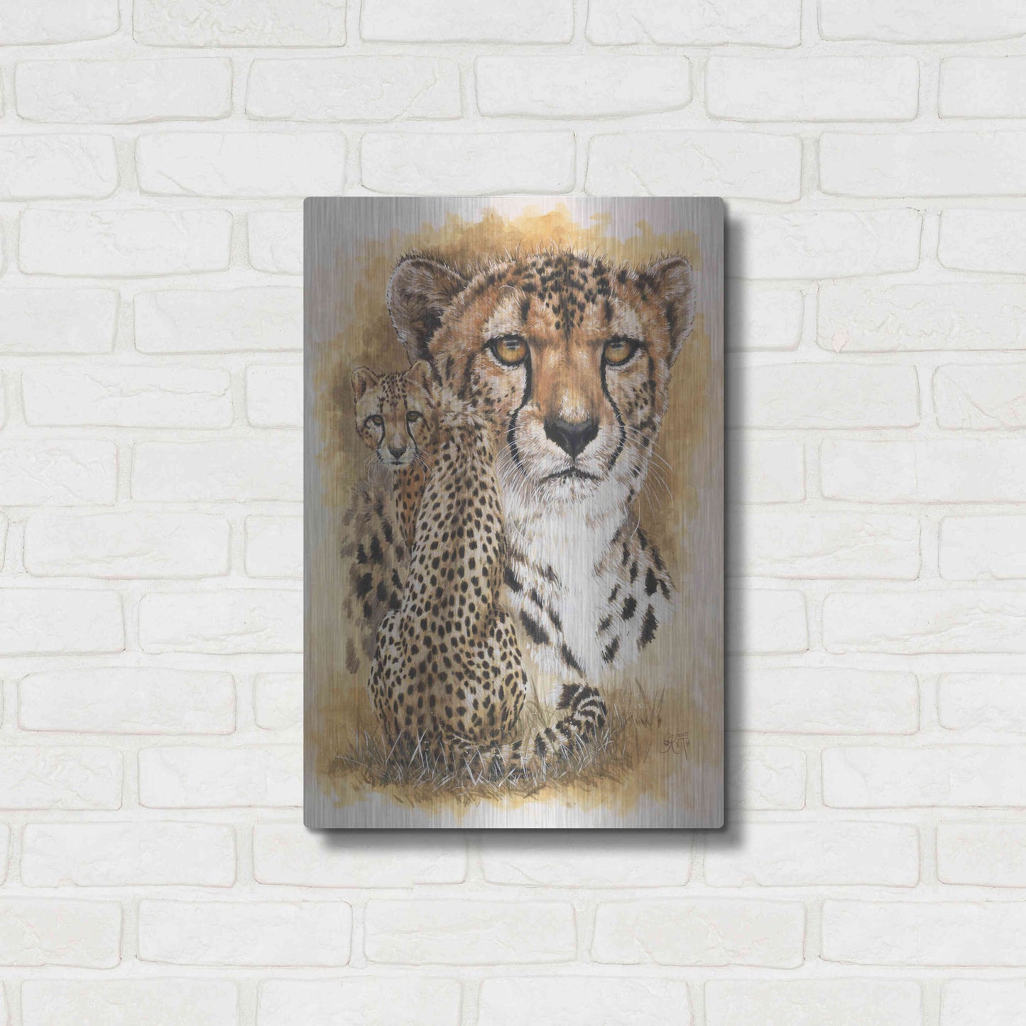 Luxe Metal Art 'Nimble' by Barbara Keith, Metal Wall Art,16x24