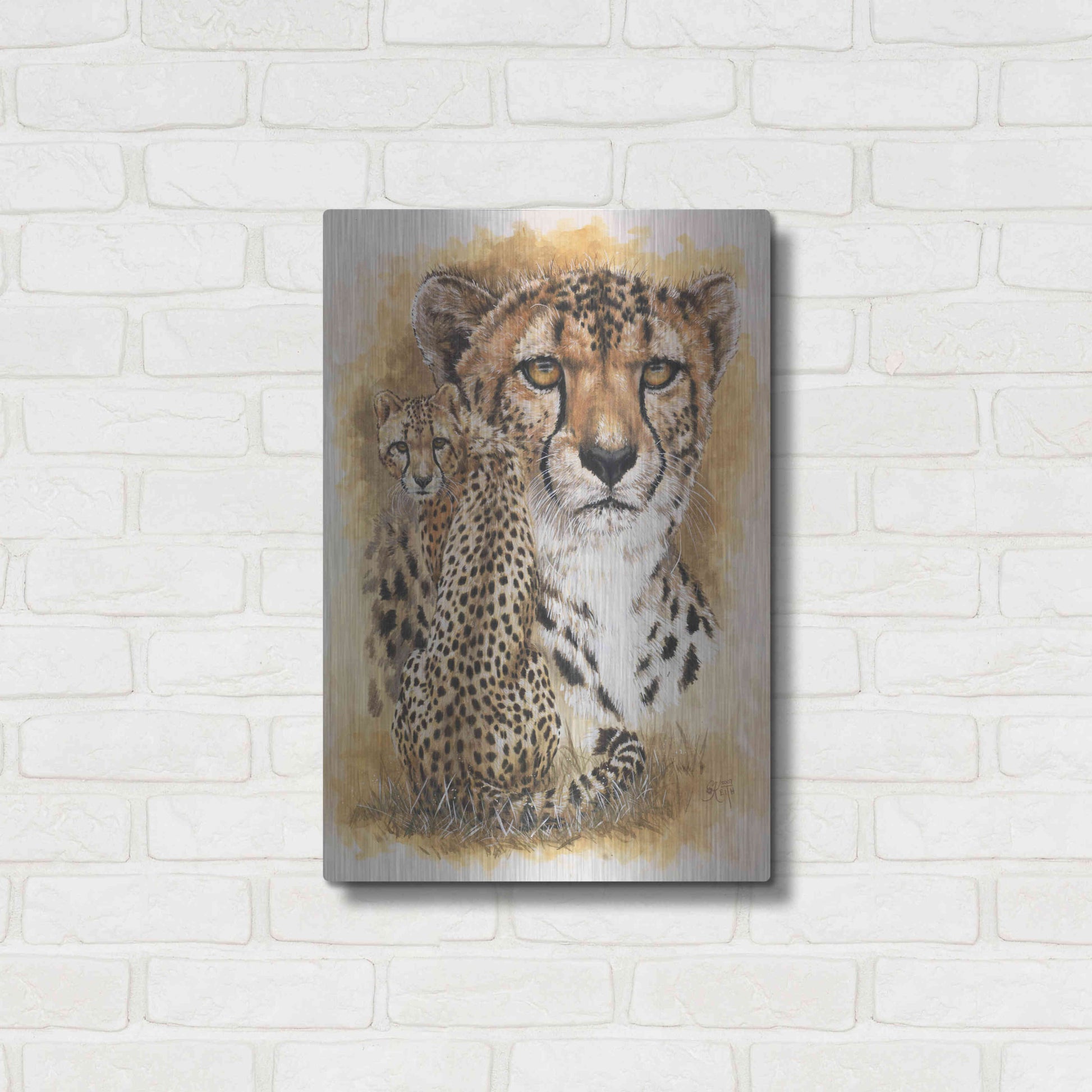 Luxe Metal Art 'Nimble' by Barbara Keith, Metal Wall Art,16x24