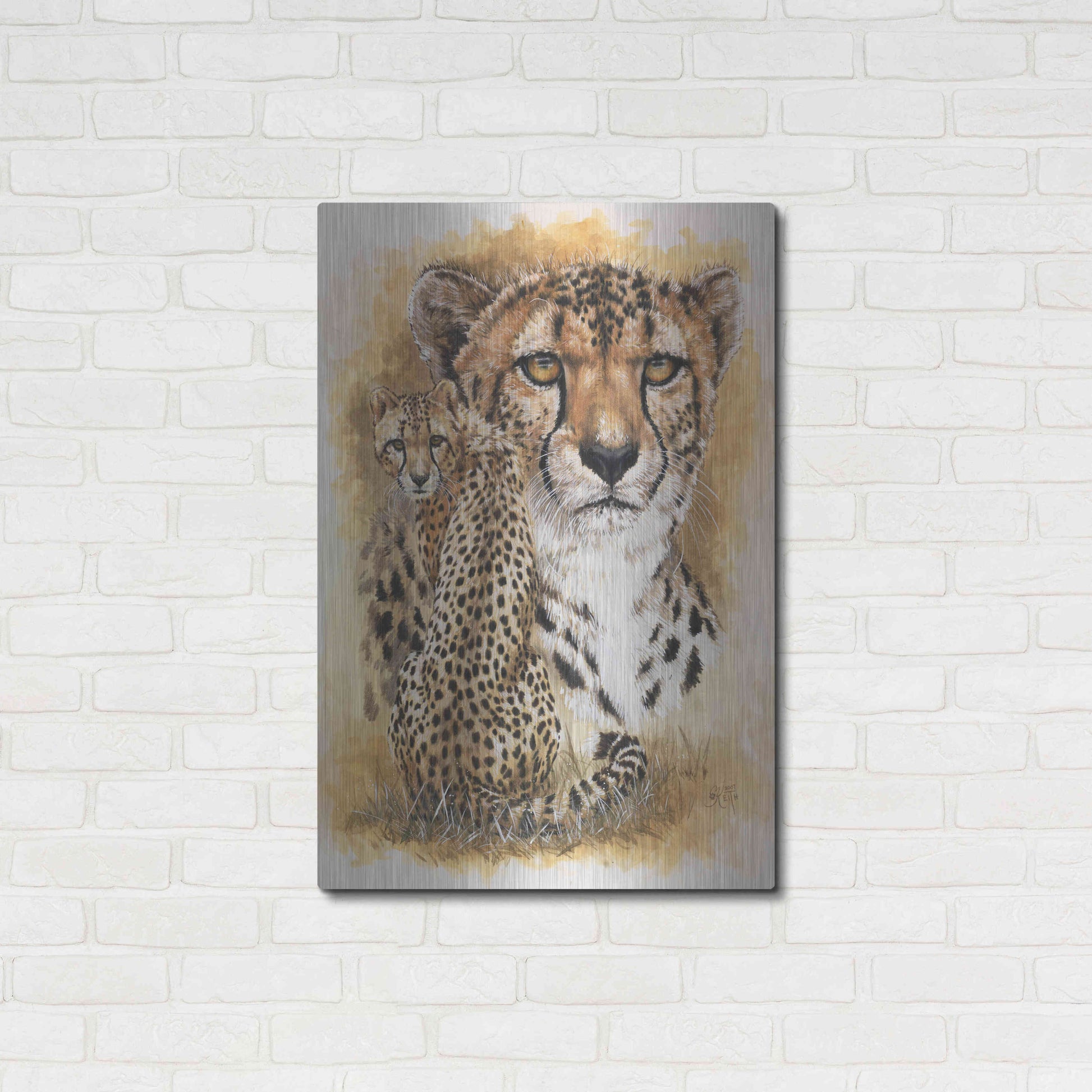 Luxe Metal Art 'Nimble' by Barbara Keith, Metal Wall Art,24x36