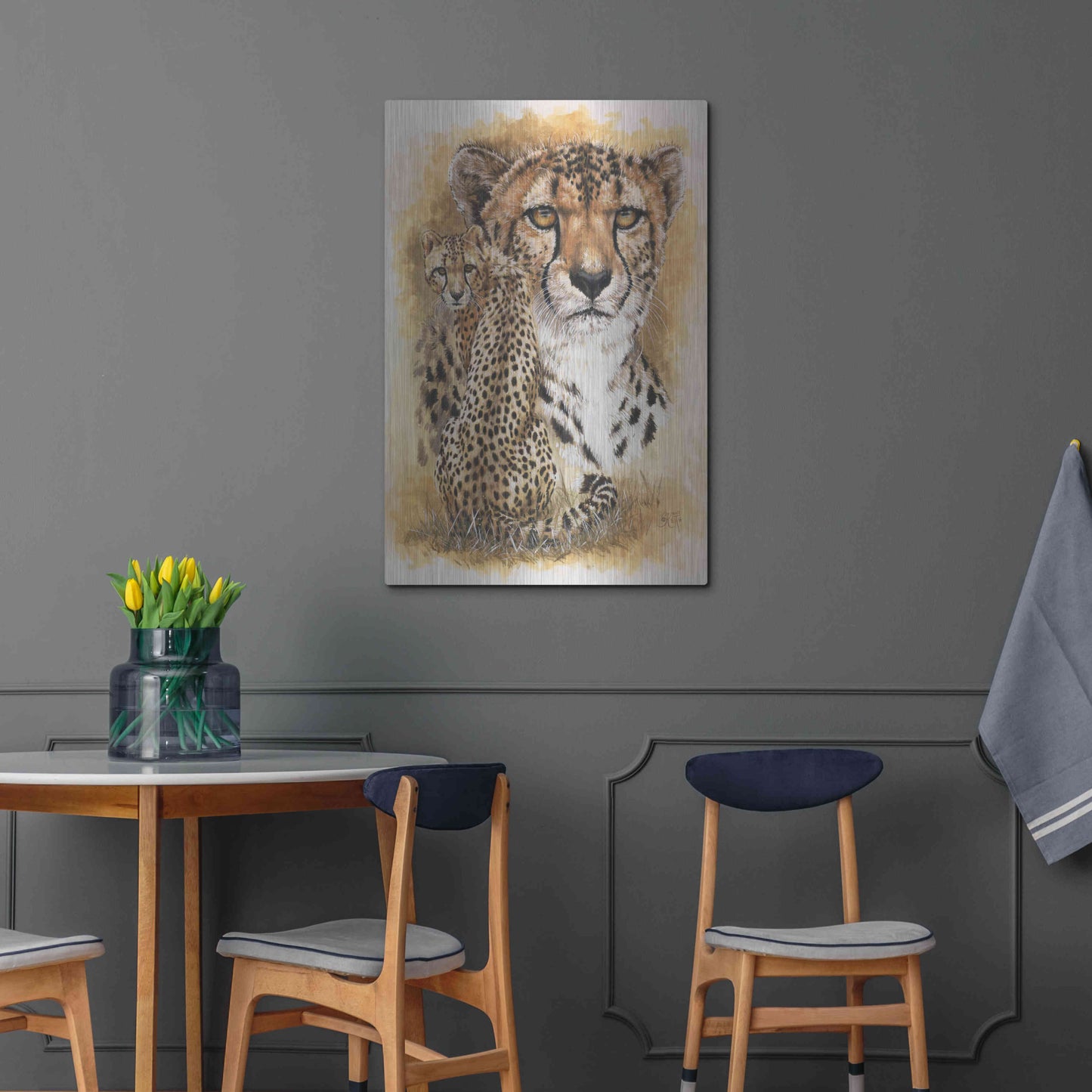 Luxe Metal Art 'Nimble' by Barbara Keith, Metal Wall Art,24x36