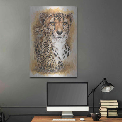 Luxe Metal Art 'Nimble' by Barbara Keith, Metal Wall Art,24x36