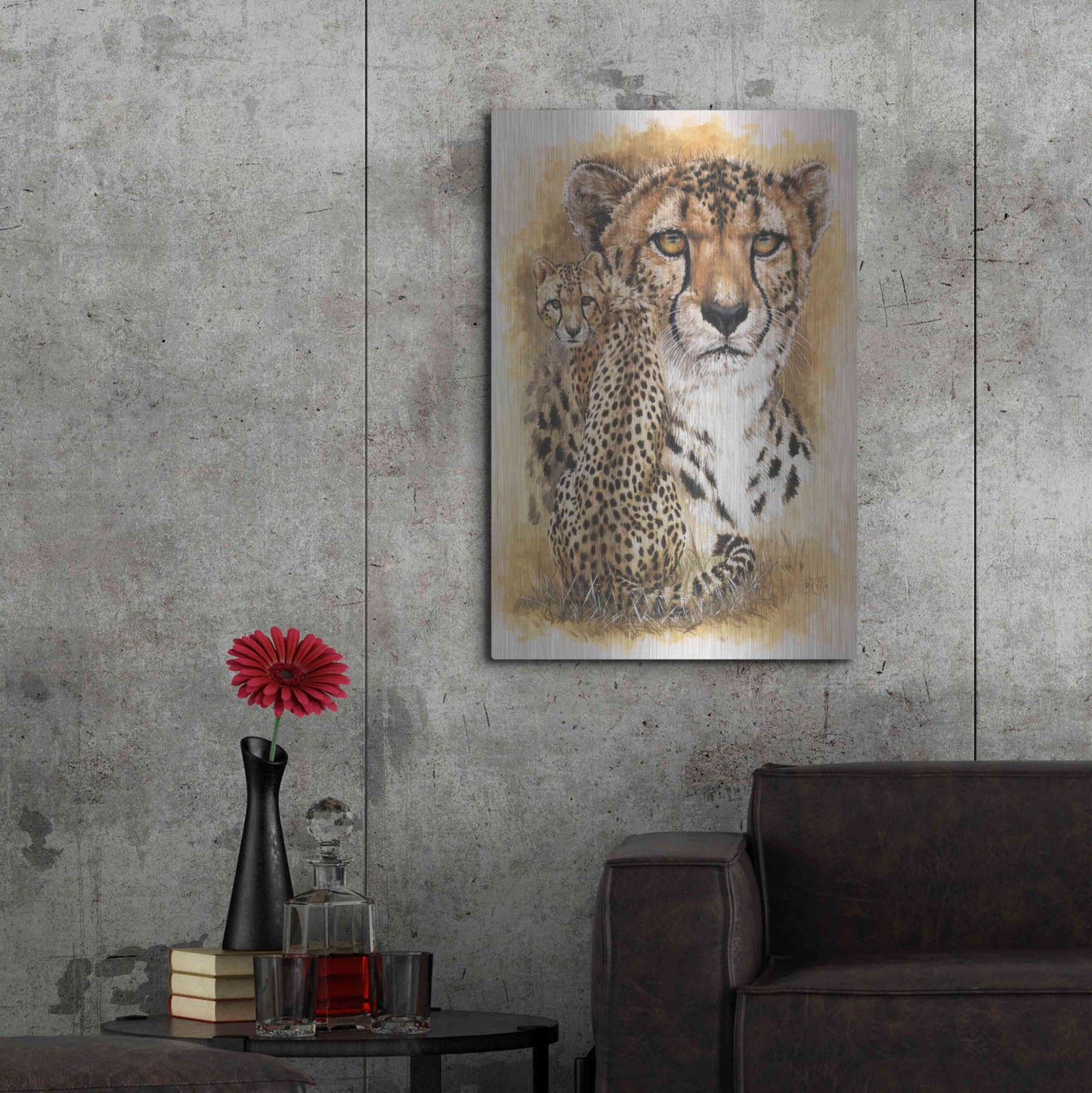 Luxe Metal Art 'Nimble' by Barbara Keith, Metal Wall Art,24x36