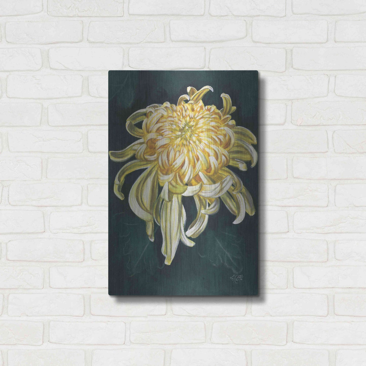 Luxe Metal Art 'Cheerfulness' by Barbara Keith, Metal Wall Art,16x24