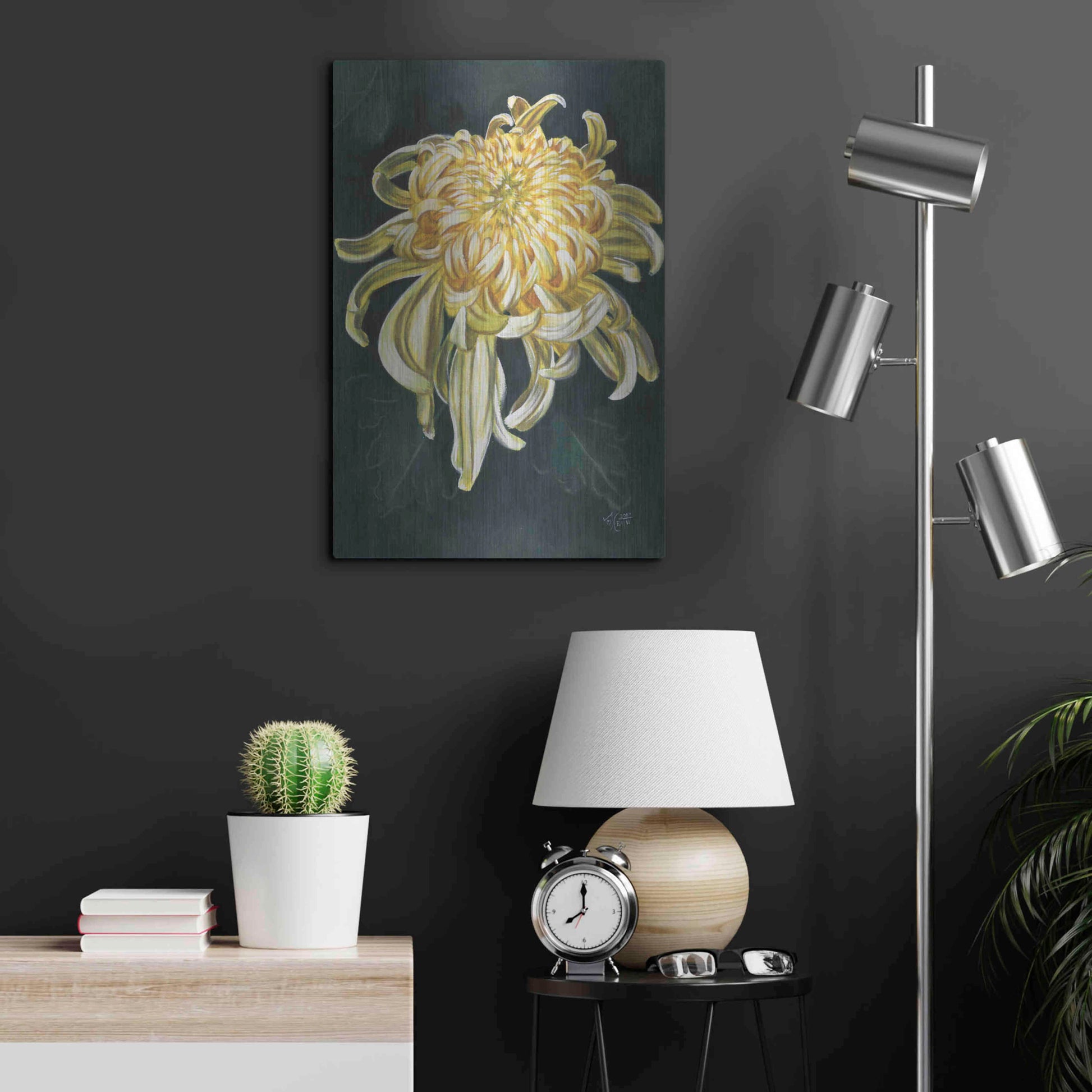 Luxe Metal Art 'Cheerfulness' by Barbara Keith, Metal Wall Art,16x24