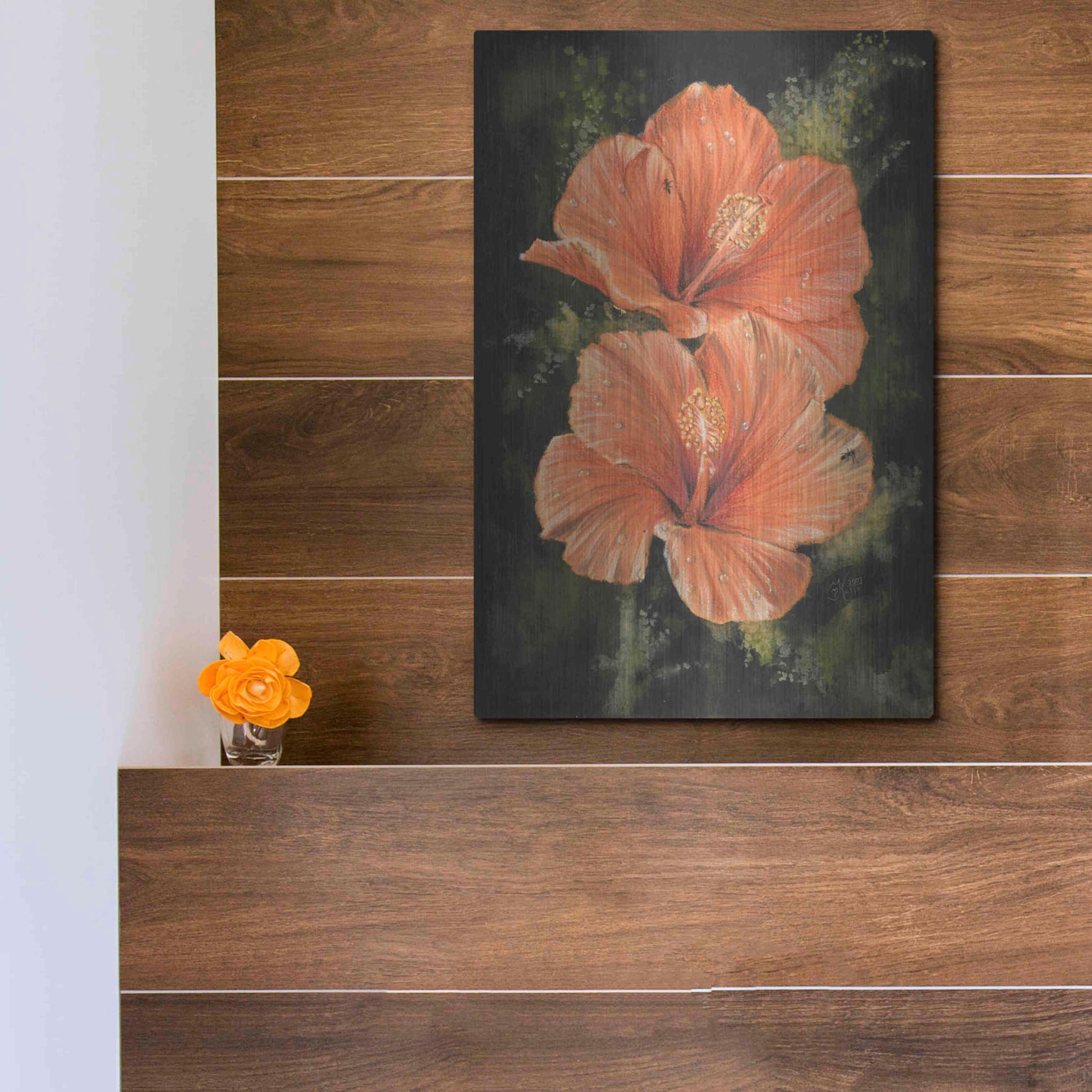 Luxe Metal Art 'Day Break' by Barbara Keith, Metal Wall Art,12x16