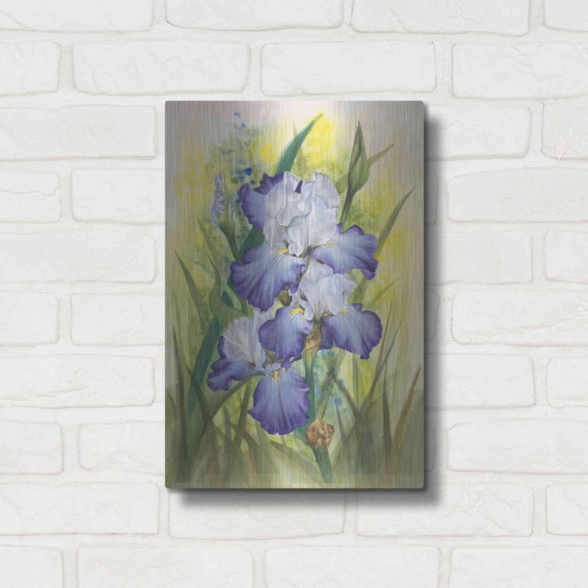 Luxe Metal Art 'Awake' by Barbara Keith, Metal Wall Art,12x16