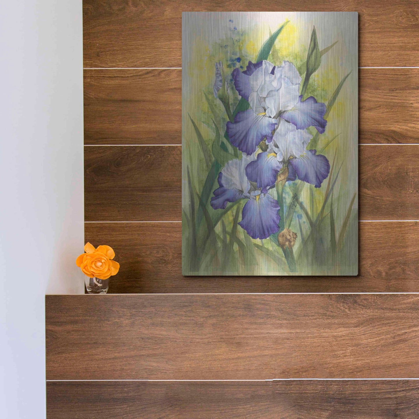 Luxe Metal Art 'Awake' by Barbara Keith, Metal Wall Art,12x16