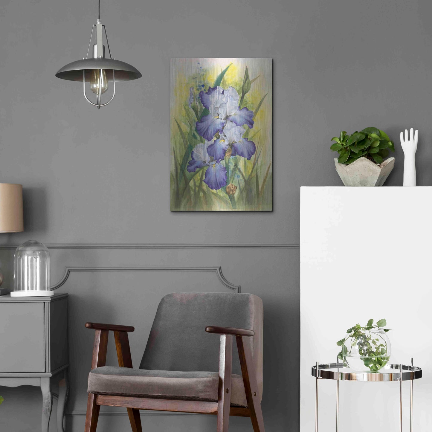 Luxe Metal Art 'Awake' by Barbara Keith, Metal Wall Art,16x24