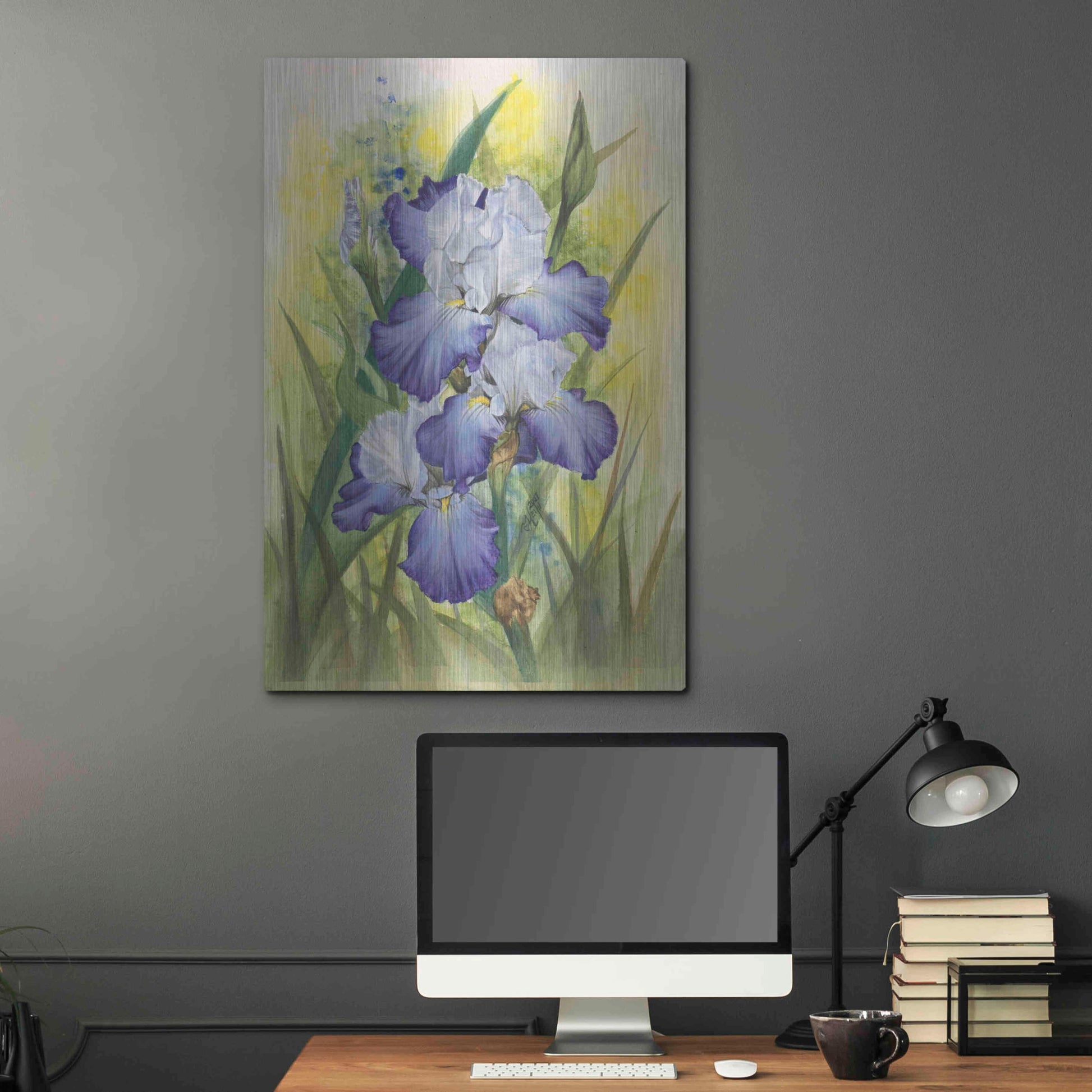 Luxe Metal Art 'Awake' by Barbara Keith, Metal Wall Art,24x36