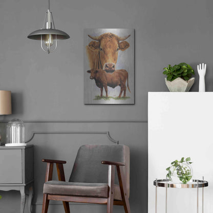 Luxe Metal Art 'Guernsey Cow' by Barbara Keith, Metal Wall Art,16x24