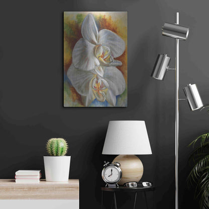 Luxe Metal Art 'Evening Orchid' by Barbara Keith, Metal Wall Art,16x24