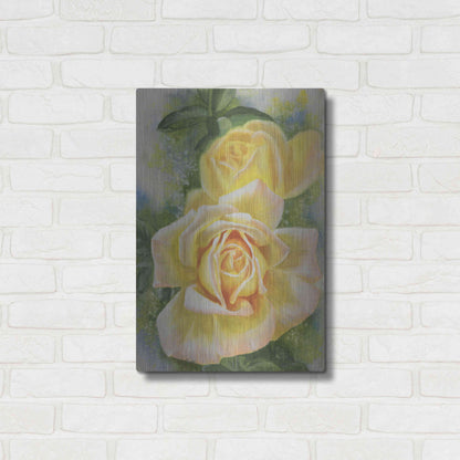 Luxe Metal Art 'Peace Rose' by Barbara Keith, Metal Wall Art,16x24