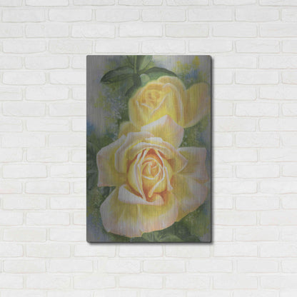 Luxe Metal Art 'Peace Rose' by Barbara Keith, Metal Wall Art,24x36