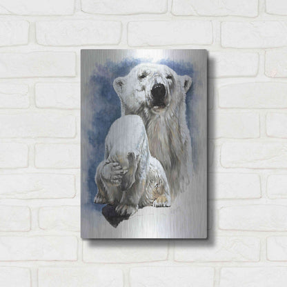 Luxe Metal Art 'Ivory' by Barbara Keith, Metal Wall Art,12x16