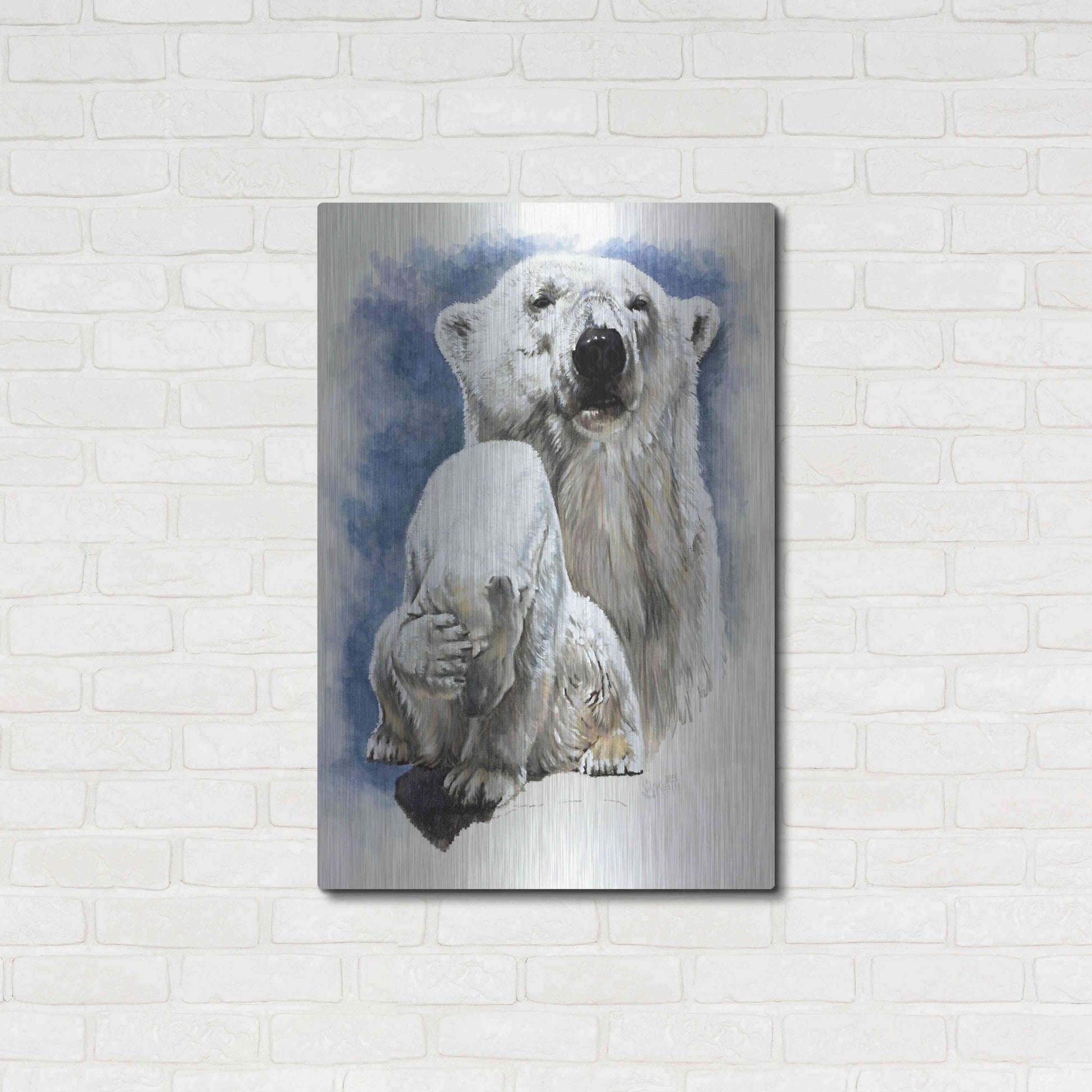 Luxe Metal Art 'Ivory' by Barbara Keith, Metal Wall Art,24x36