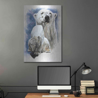 Luxe Metal Art 'Ivory' by Barbara Keith, Metal Wall Art,24x36