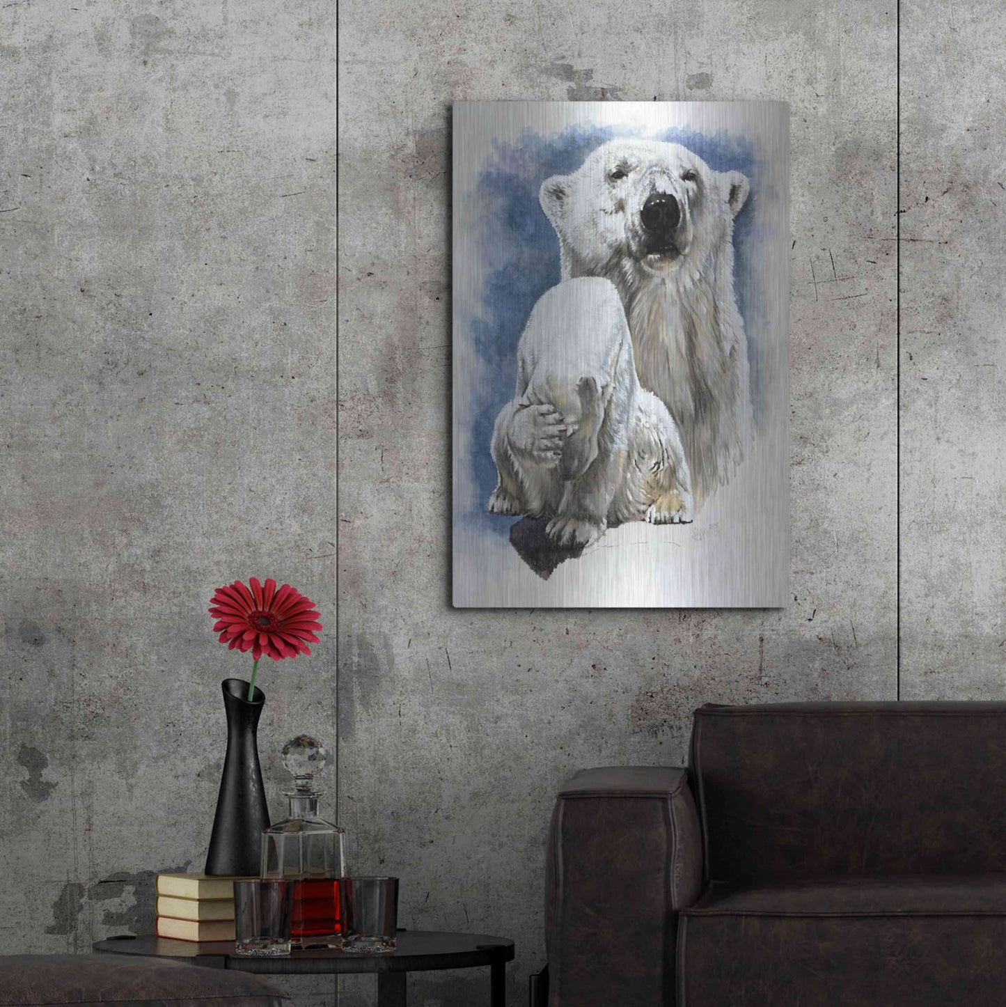 Luxe Metal Art 'Ivory' by Barbara Keith, Metal Wall Art,24x36