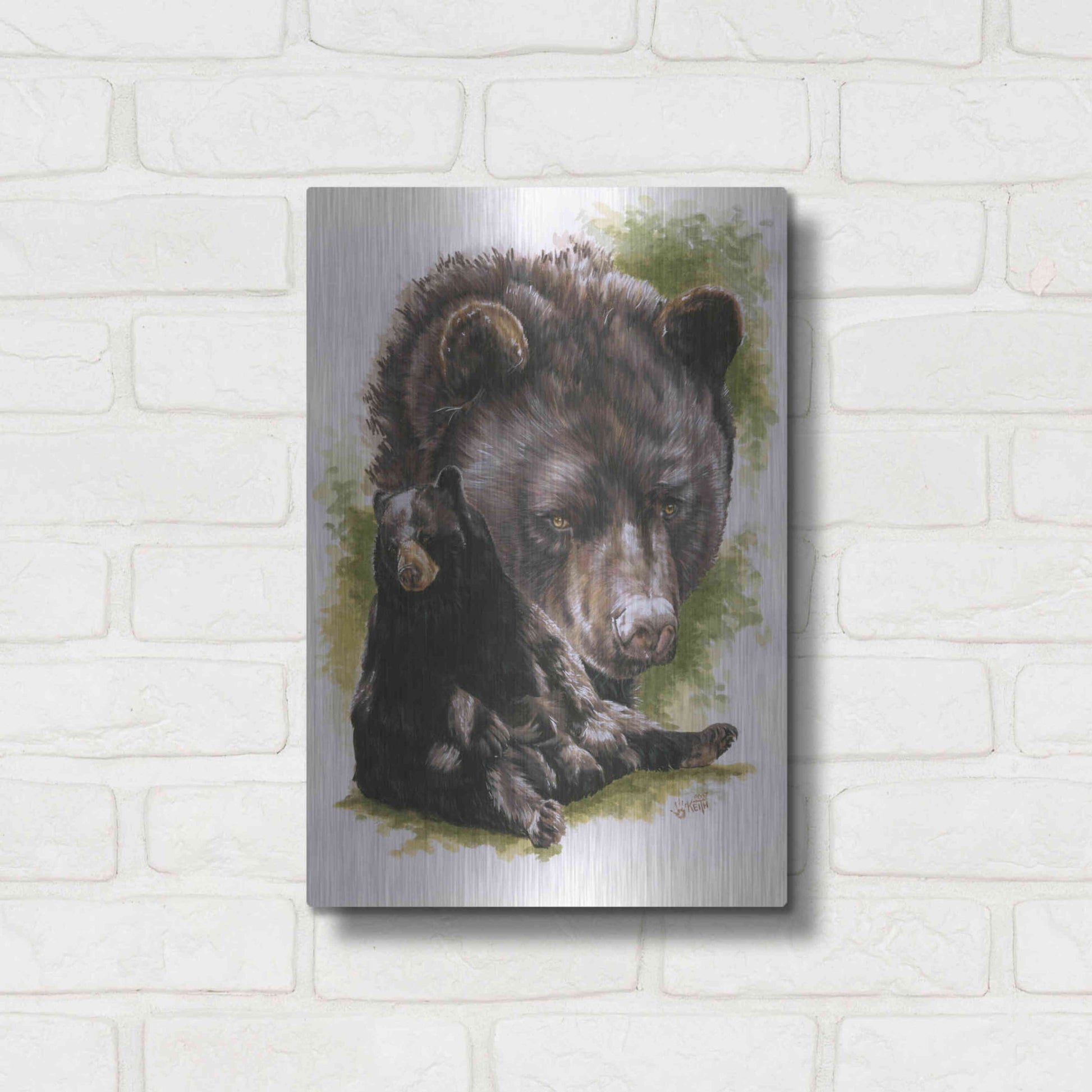 Luxe Metal Art 'Ebony' by Barbara Keith, Metal Wall Art,12x16