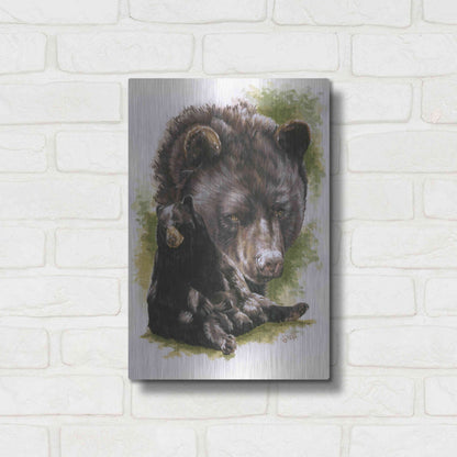 Luxe Metal Art 'Ebony' by Barbara Keith, Metal Wall Art,12x16