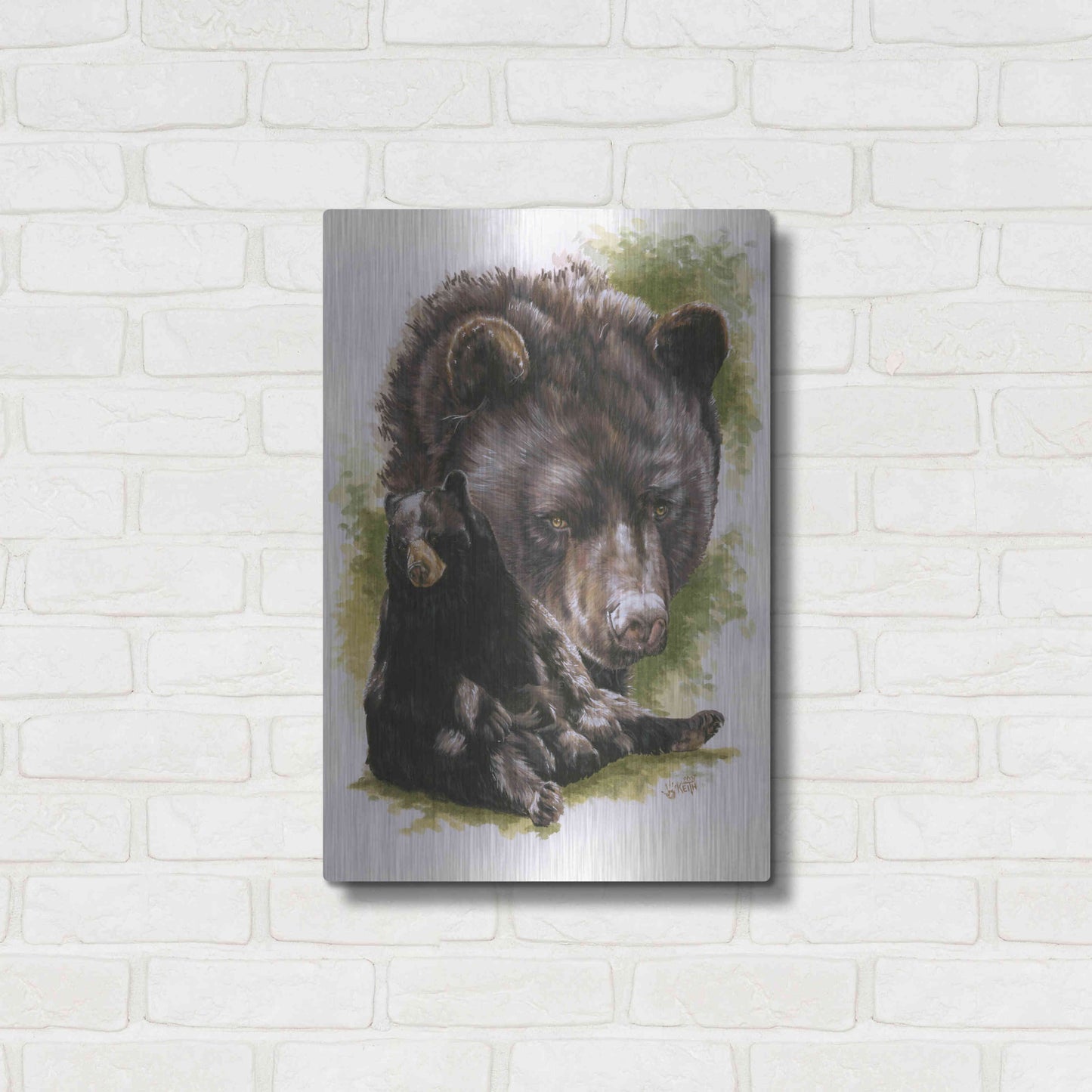 Luxe Metal Art 'Ebony' by Barbara Keith, Metal Wall Art,16x24