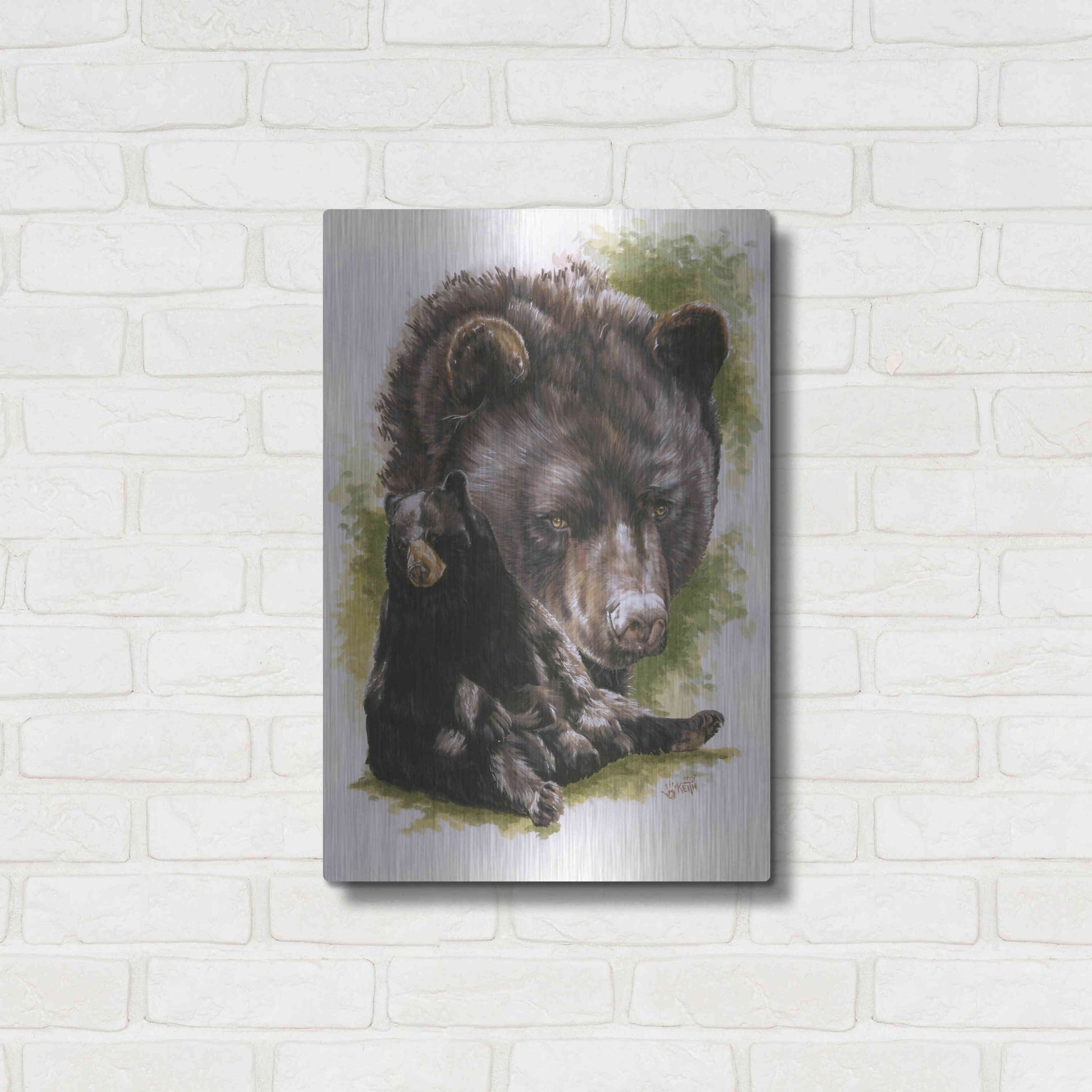 Luxe Metal Art 'Ebony' by Barbara Keith, Metal Wall Art,16x24