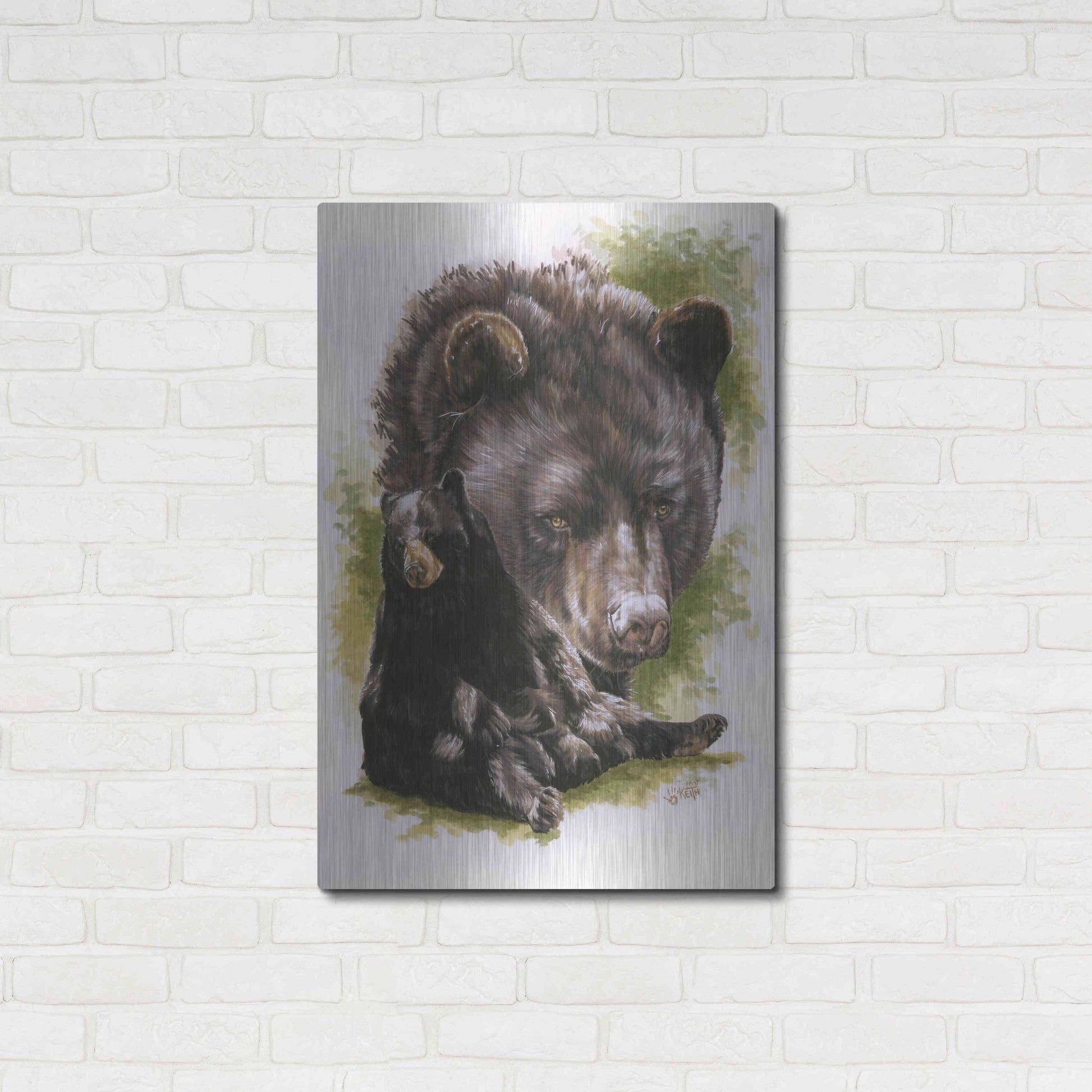 Luxe Metal Art 'Ebony' by Barbara Keith, Metal Wall Art,24x36