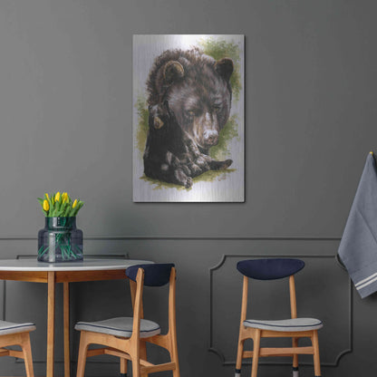 Luxe Metal Art 'Ebony' by Barbara Keith, Metal Wall Art,24x36