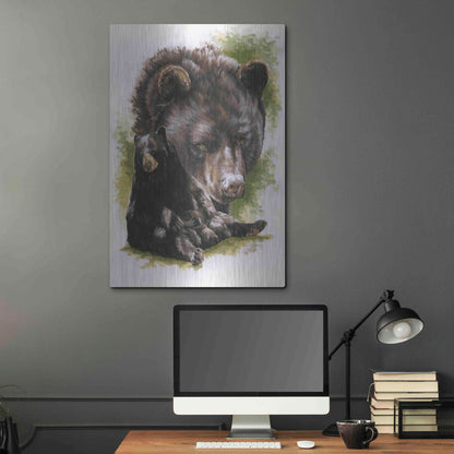 Luxe Metal Art 'Ebony' by Barbara Keith, Metal Wall Art,24x36