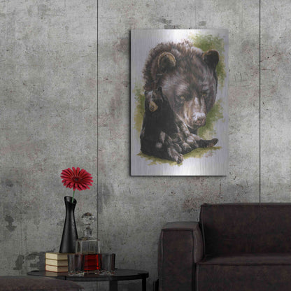 Luxe Metal Art 'Ebony' by Barbara Keith, Metal Wall Art,24x36