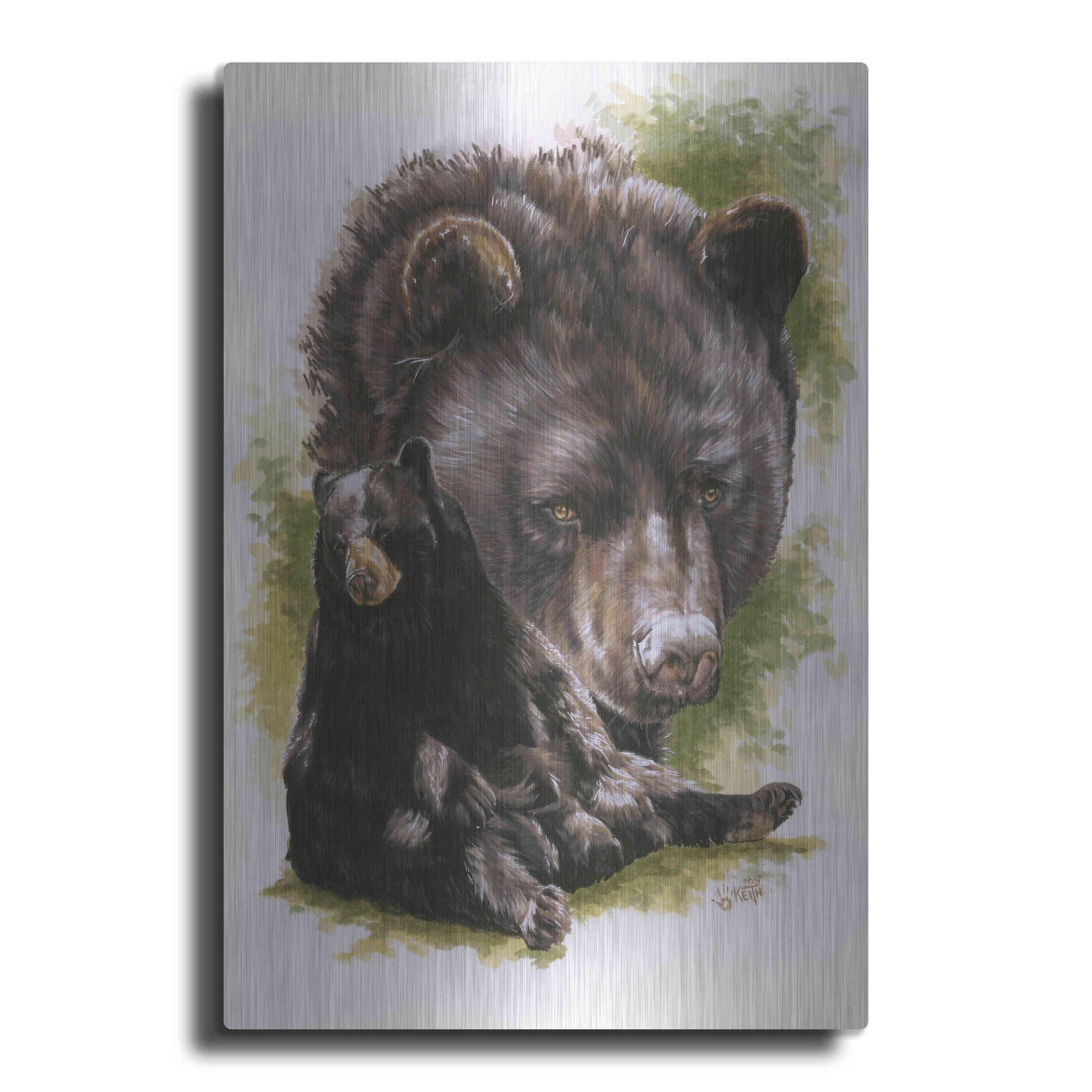 Luxe Metal Art 'Ebony' by Barbara Keith, Metal Wall Art