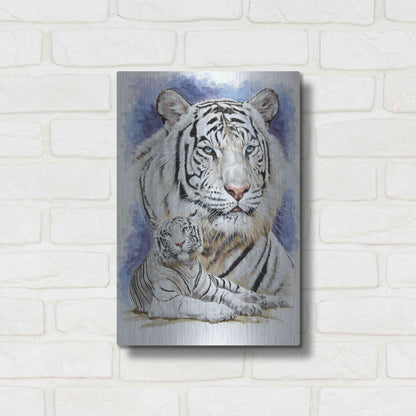 Luxe Metal Art 'Dignity' by Barbara Keith, Metal Wall Art,12x16