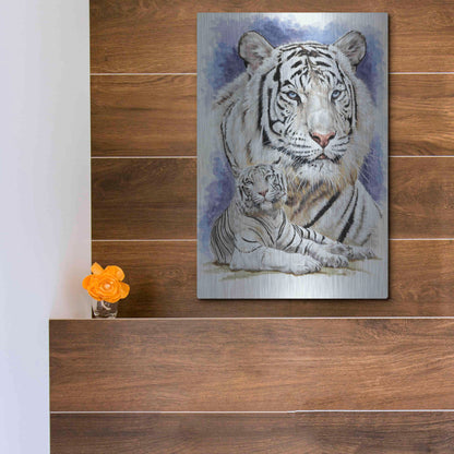 Luxe Metal Art 'Dignity' by Barbara Keith, Metal Wall Art,12x16