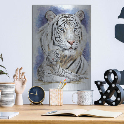 Luxe Metal Art 'Dignity' by Barbara Keith, Metal Wall Art,12x16