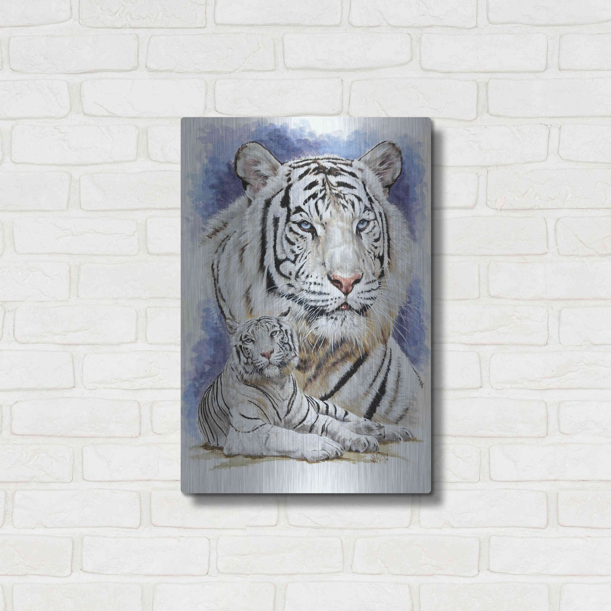 Luxe Metal Art 'Dignity' by Barbara Keith, Metal Wall Art,16x24