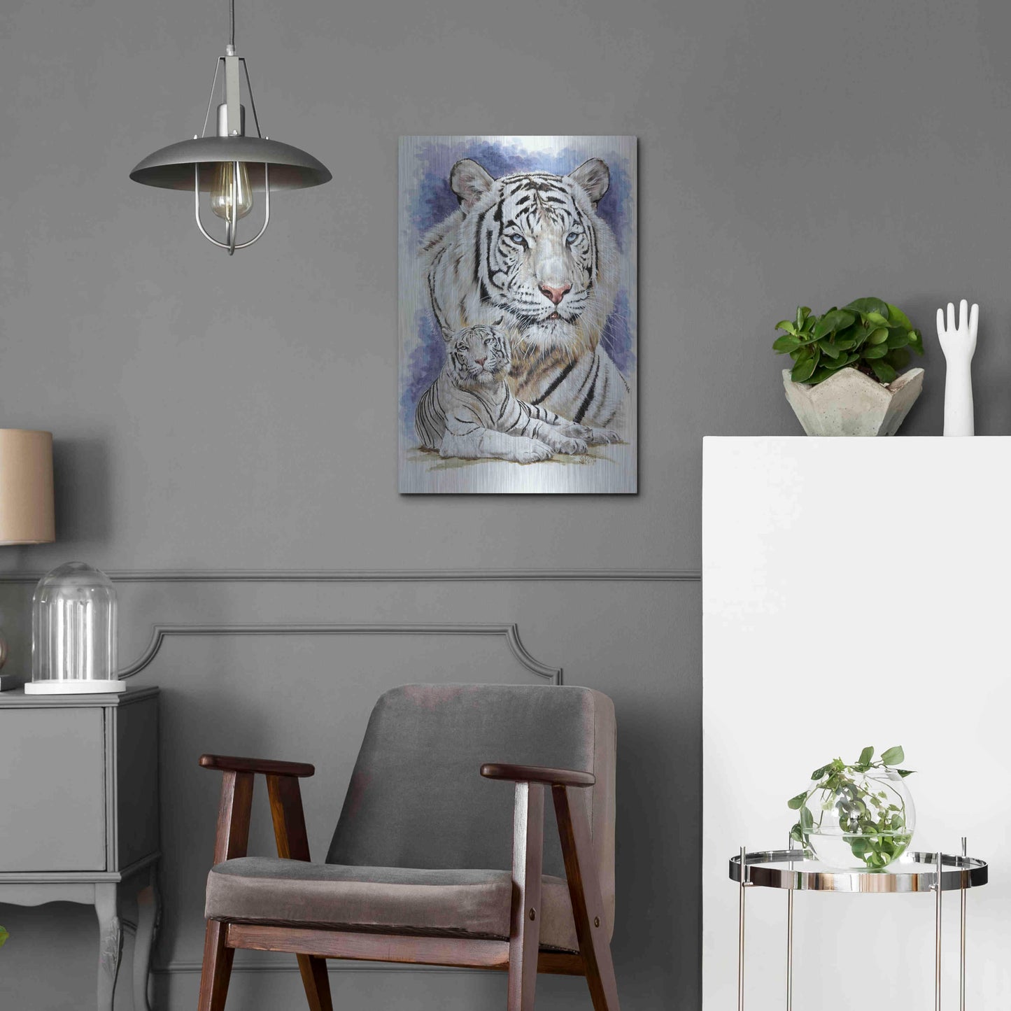 Luxe Metal Art 'Dignity' by Barbara Keith, Metal Wall Art,16x24